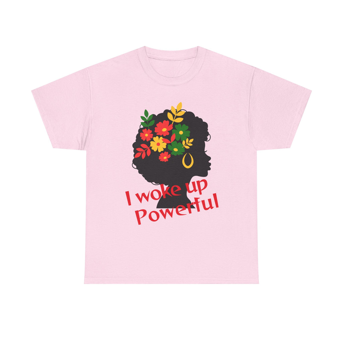I Woke Up Peaceful" Minimal Line Art T-Shirt