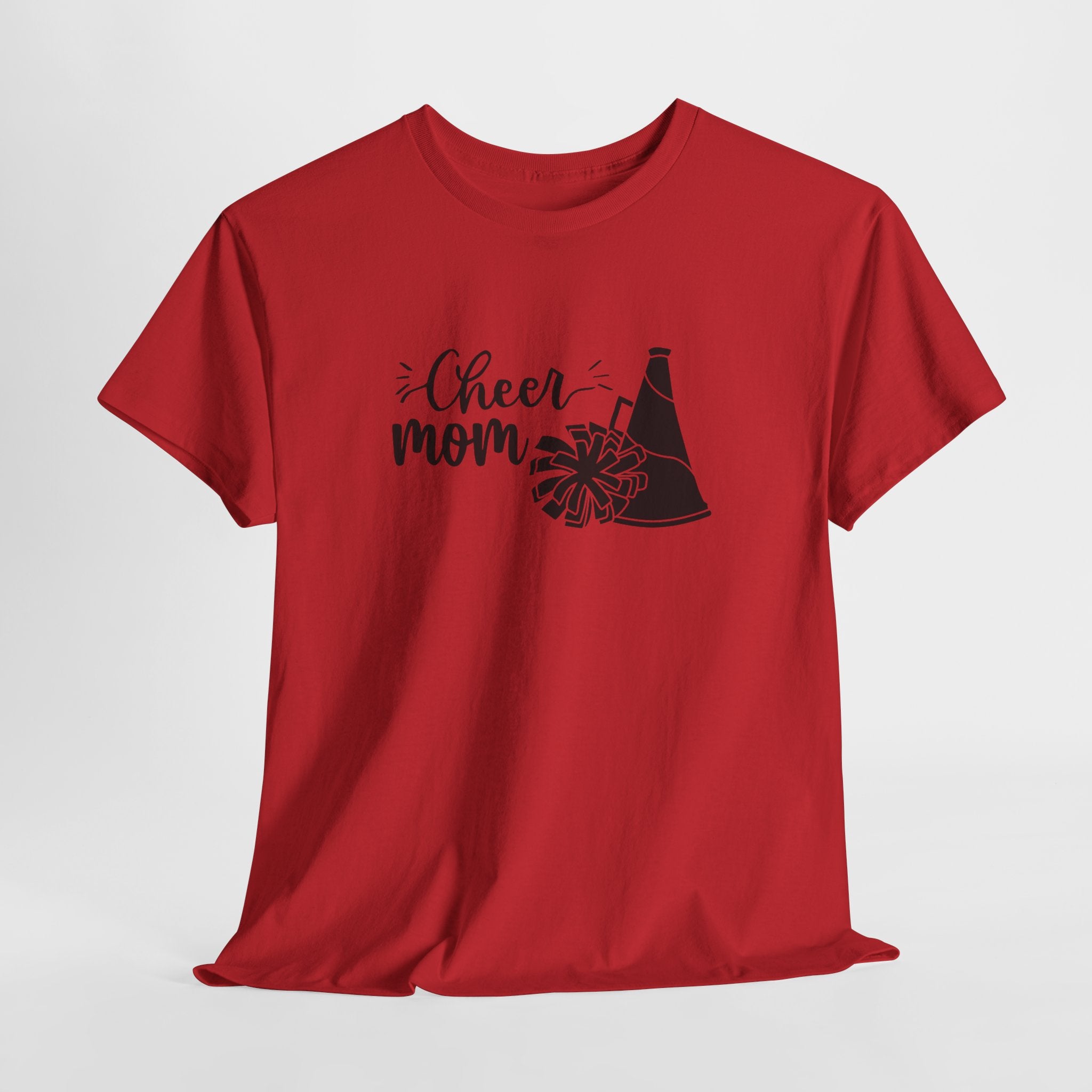 Cheer Mom T-Shirt — Pom Pom & Megaphone Mom Tee