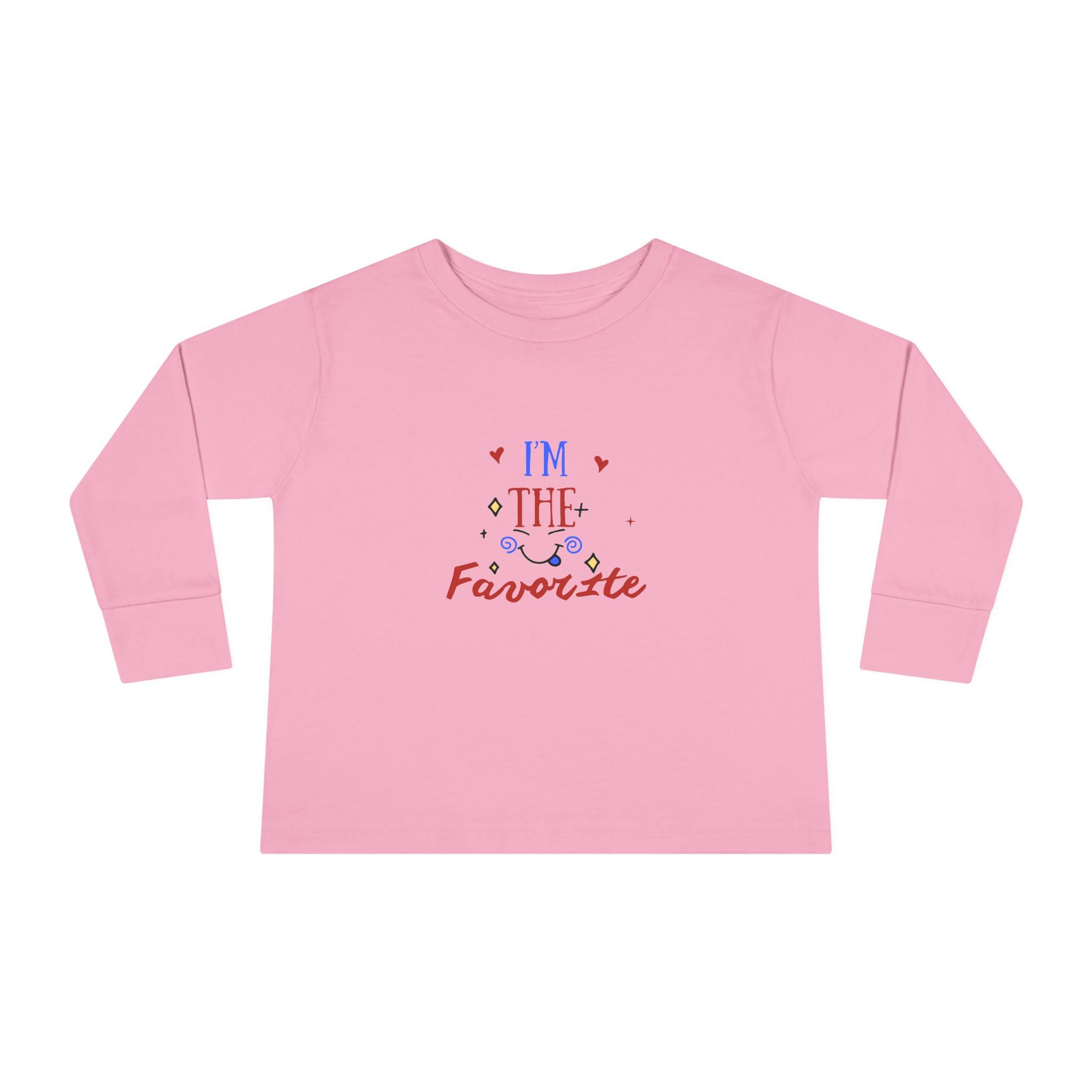 Toddler Long Sleeve Tee — "I'm the Favorite" Patriotic Baby Shirt