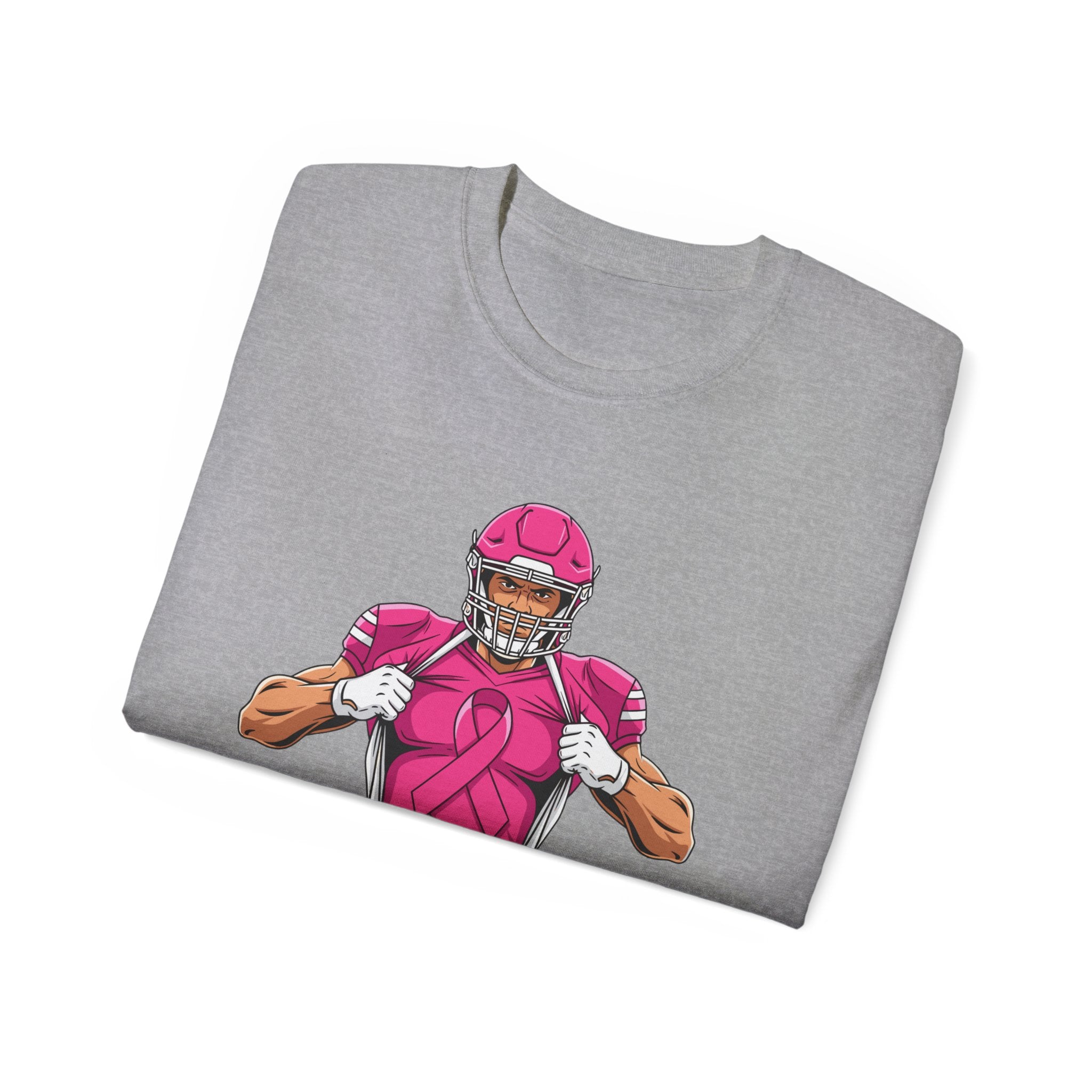 Breast Cancer Awareness Football Player T-Shirt