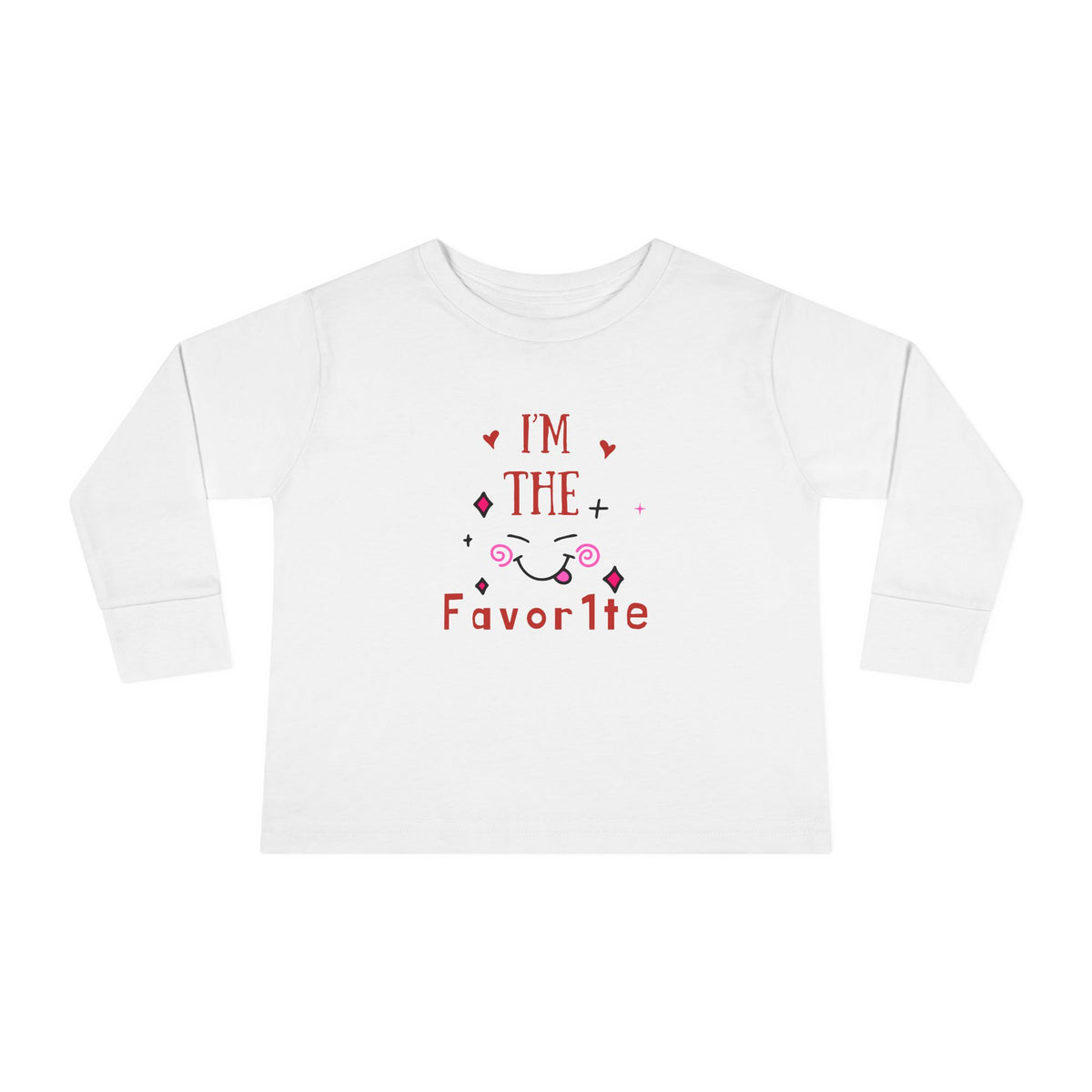 Toddler Long Sleeve Tee — "I'm the Favorite" Cute Kid’s Long-Sleeve Shirt