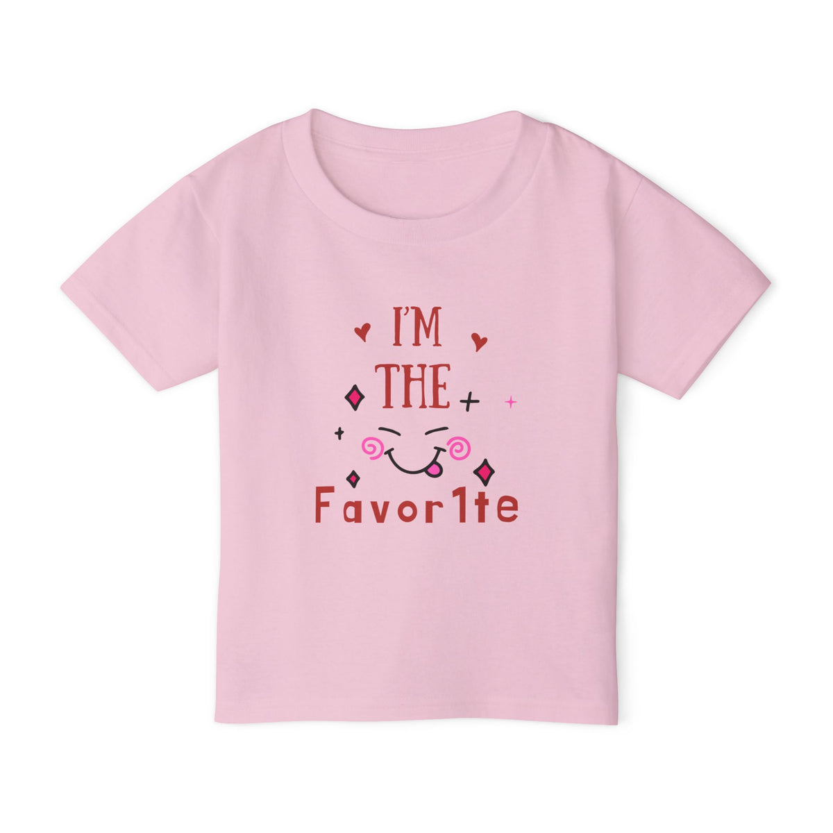 I’m The Favorite Toddler T-Shirt — Cute Heart & Script Baby Tee