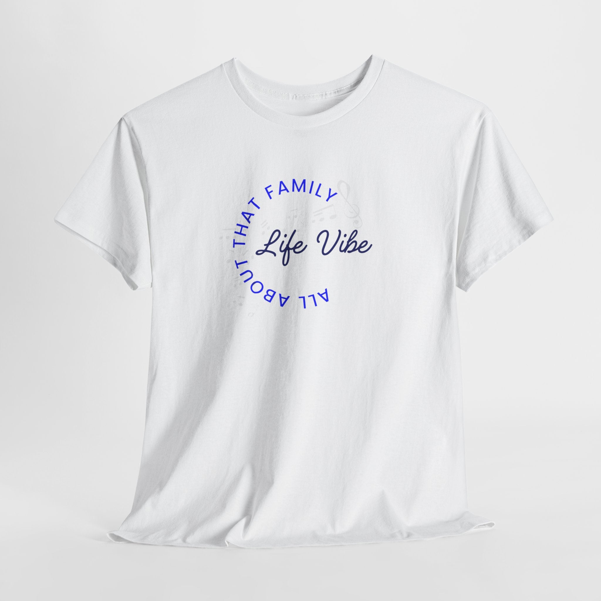 "All About My Family" Life Vibe T-Shirt —Minimal Circle Graphic Tee