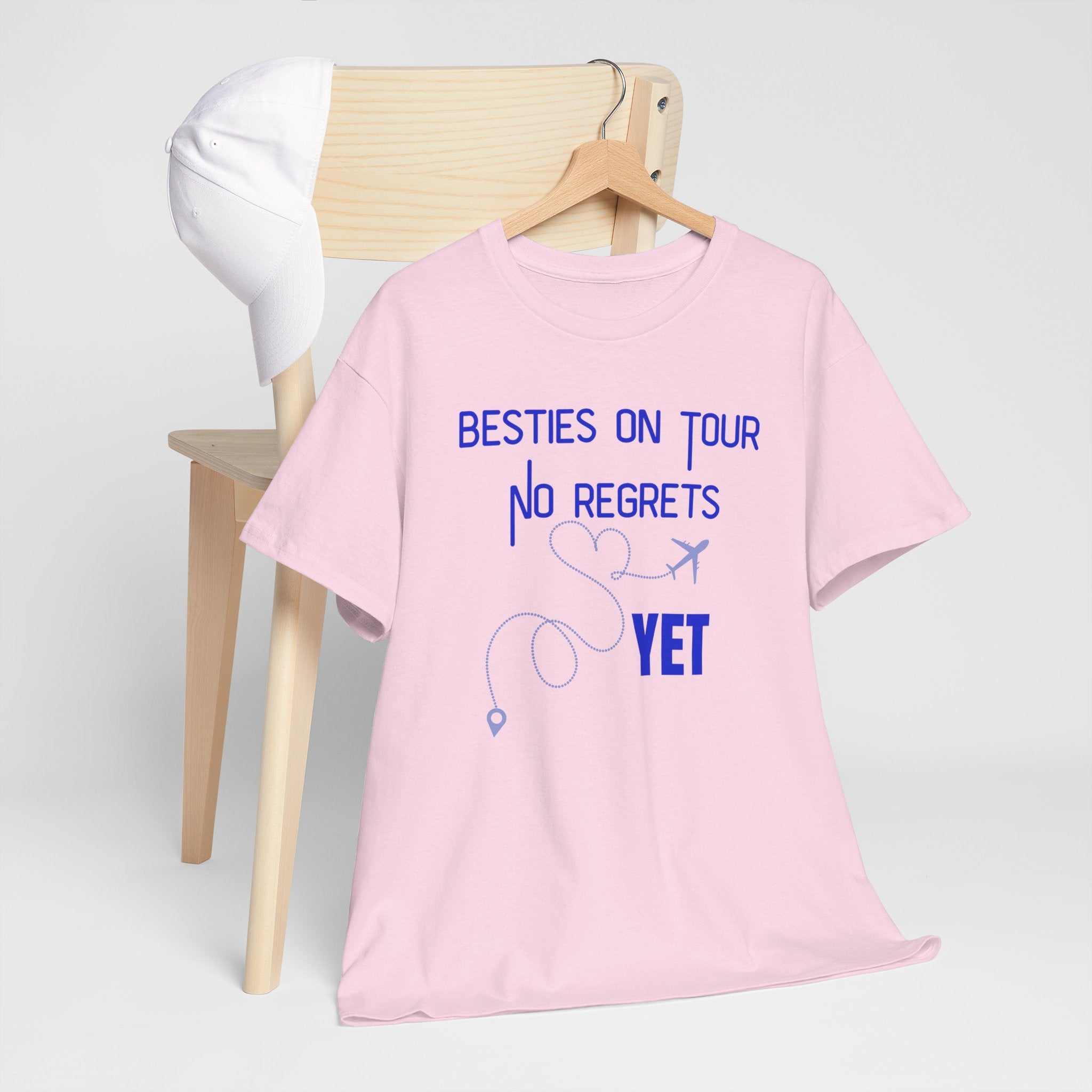 Besties On Tour T-Shirt - "No Regrets Yet" Travel Friends Tee