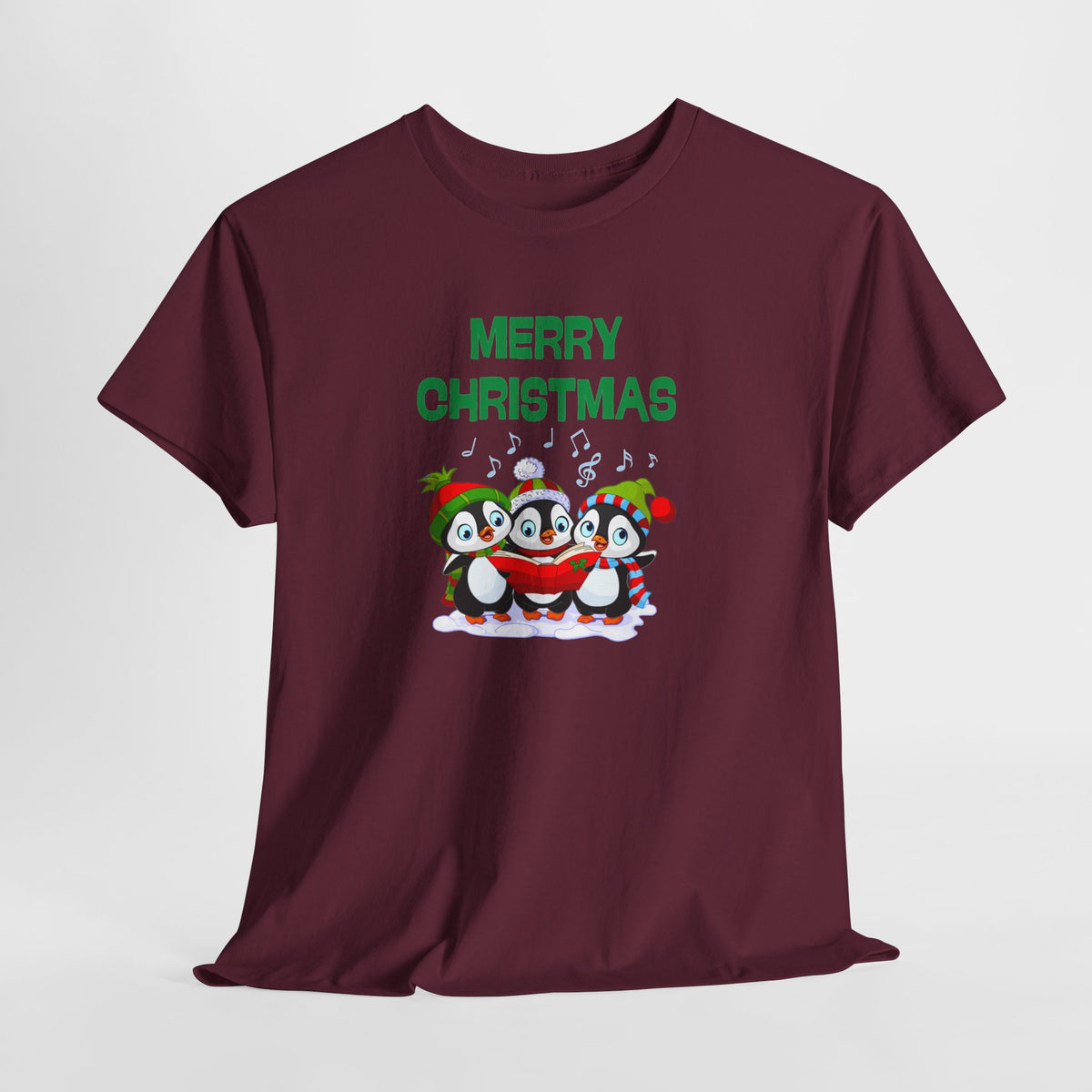 Merry Christmas Penguin Trio Holiday T-Shirt