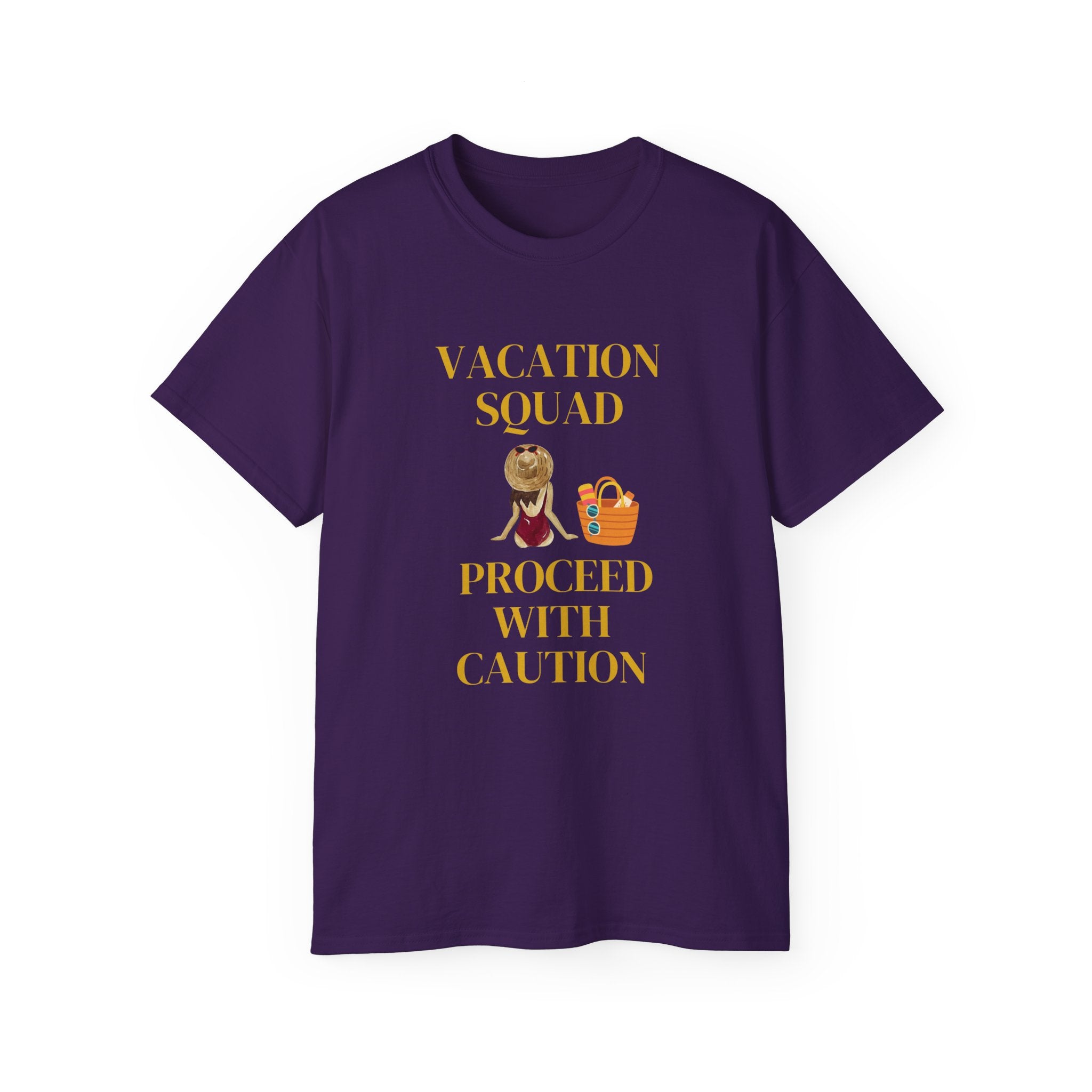 Vacation Squad Tee — “Proceed With Caution” Summer Shirt