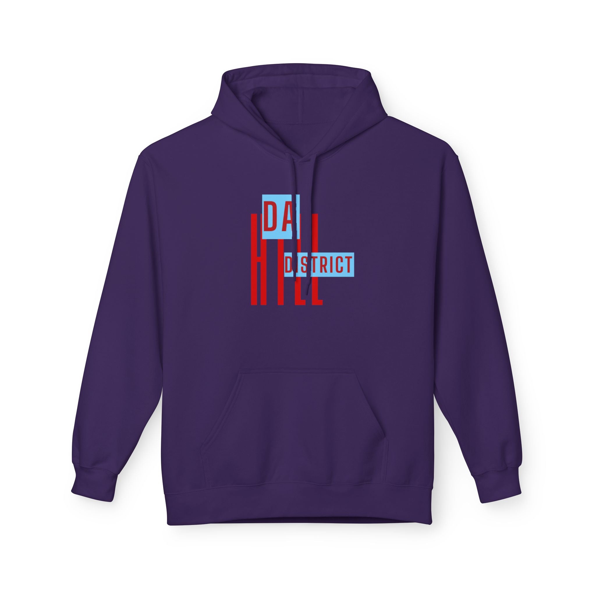 Hill District Retro Text Hoodie — 'Da Hill District' Pittsburgh Pride Sweatshirt