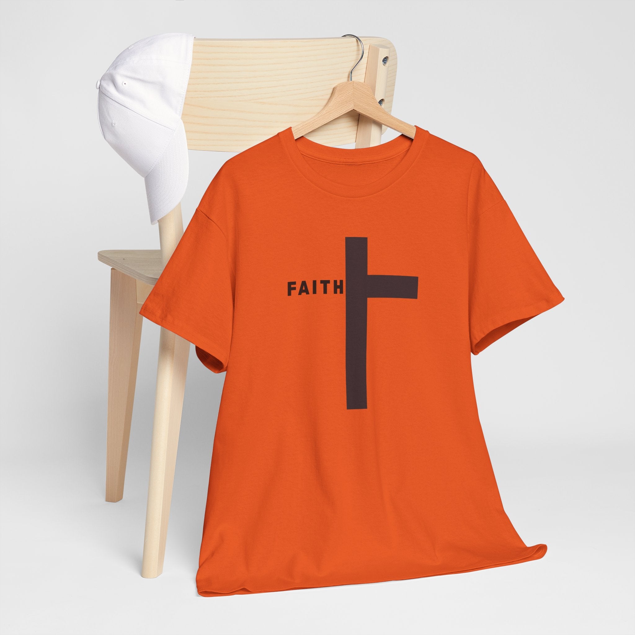 Faith Cross T‑Shirt — Minimal Christian Tee