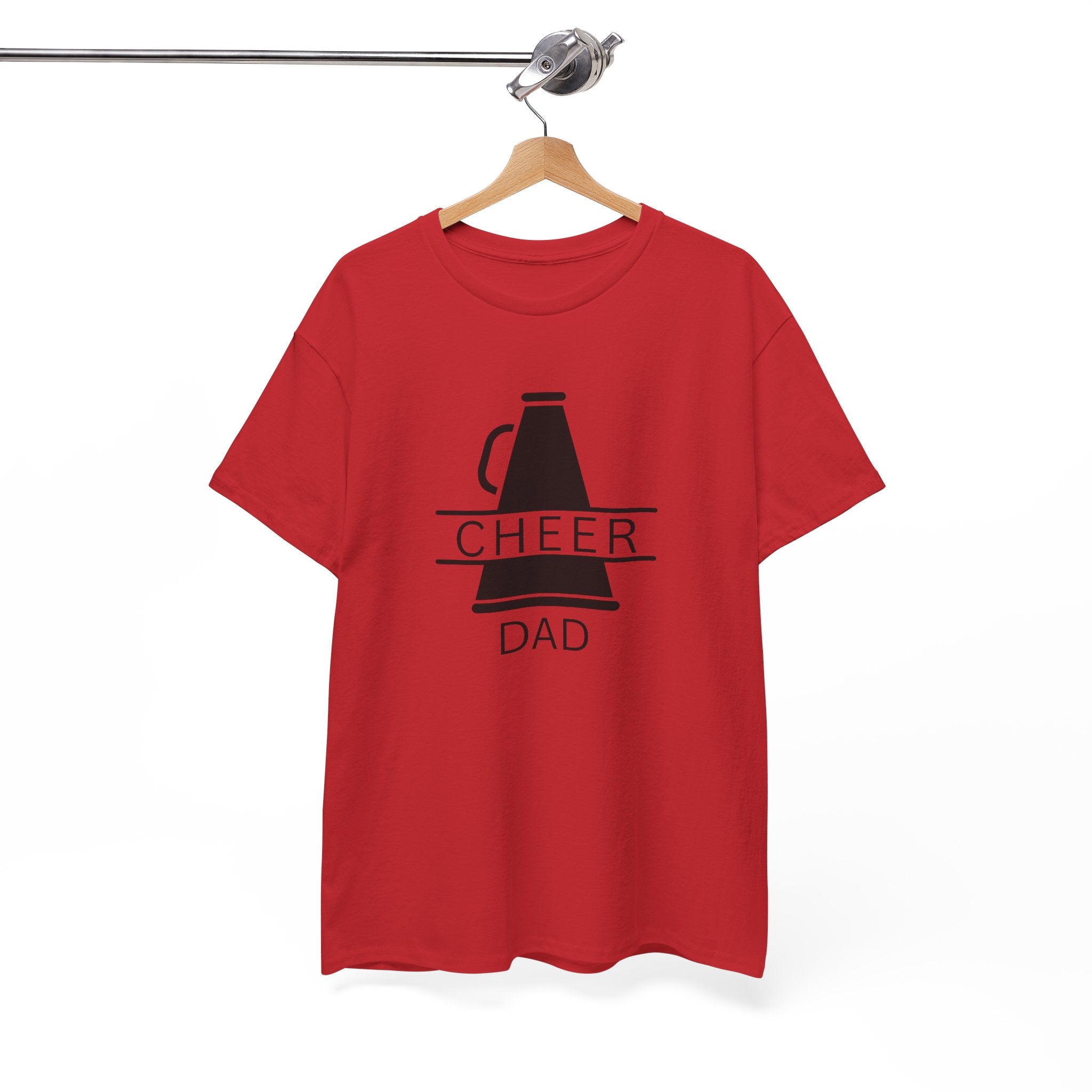 Cheer Dad T-Shirt – Megaphone Graphic Tee for Proud Cheerleading Fathers