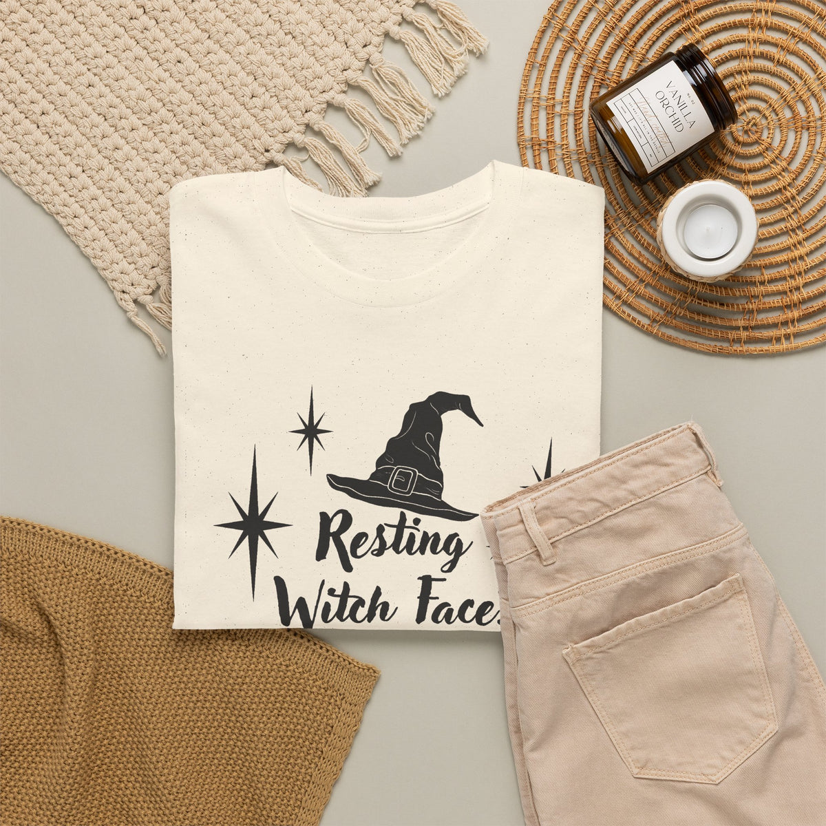 Witch T-Shirt - “Resting Witch Face? Naw, I’m Just Tired” Halloween Tee
