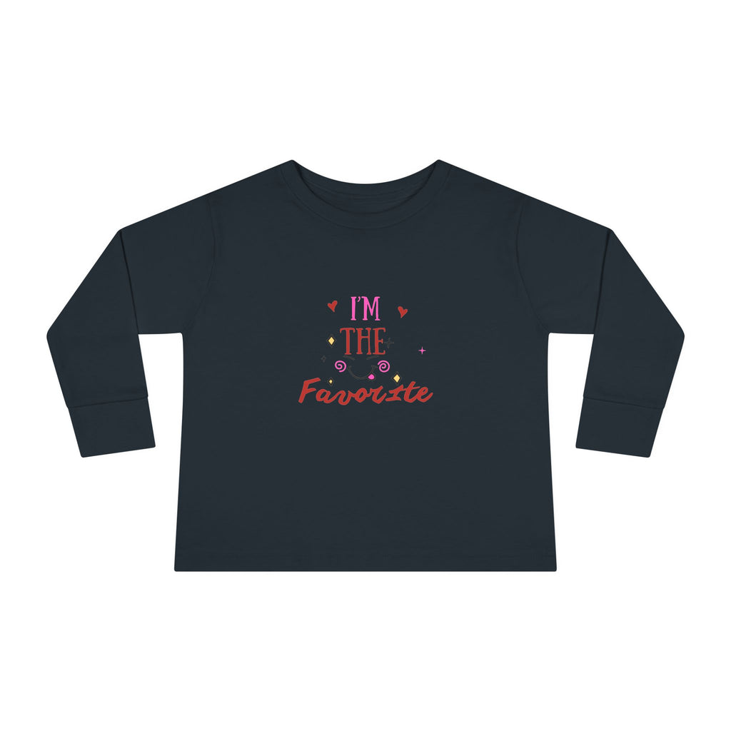 Toddler Long Sleeve Tee — "I'm the Favorite" Cute Kid’s Long-Sleeve Shirt