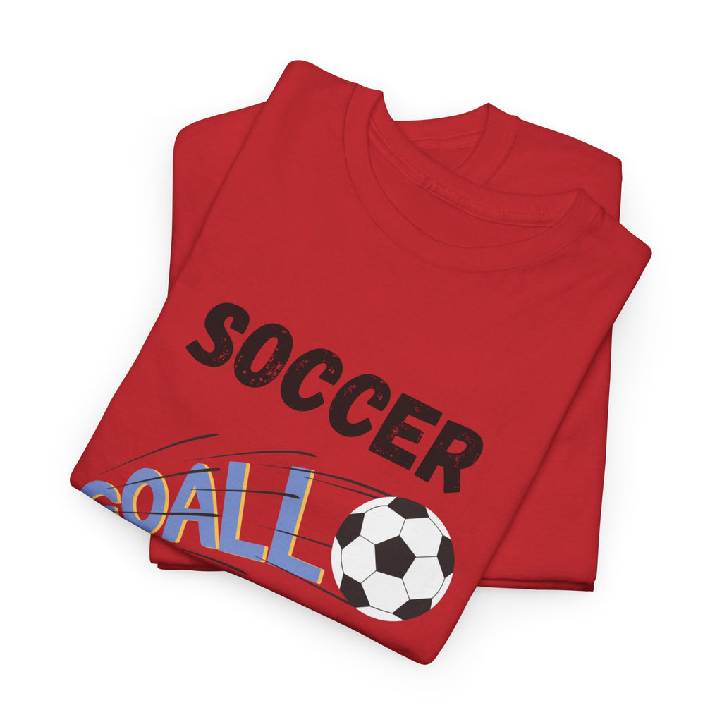 Soccer Mom T‑Shirt — 'Soccer Goal!' Graphic Tee with Soccer Ball
