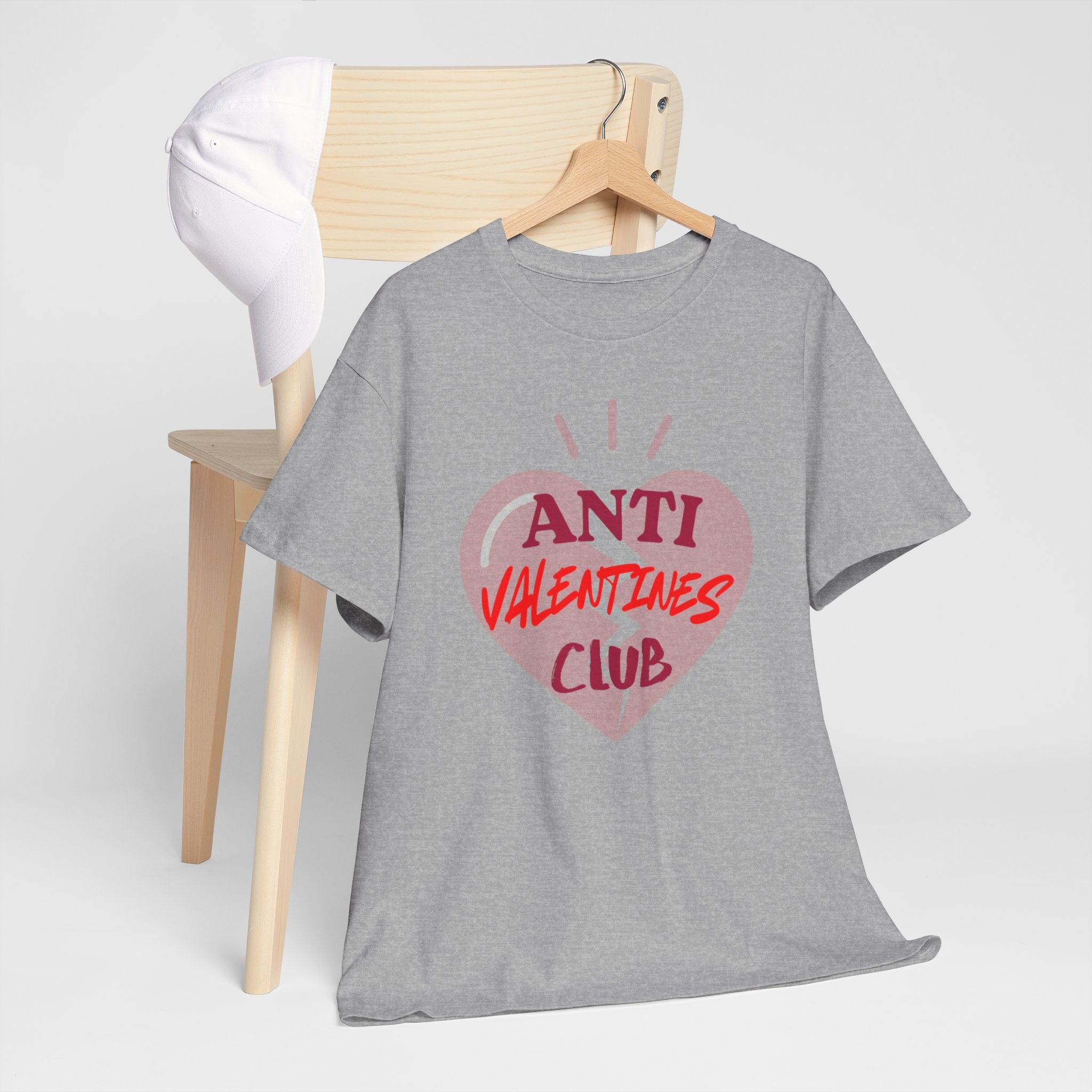 T-Shirt — Anti Valentines Day Club Heart Graphic Tee