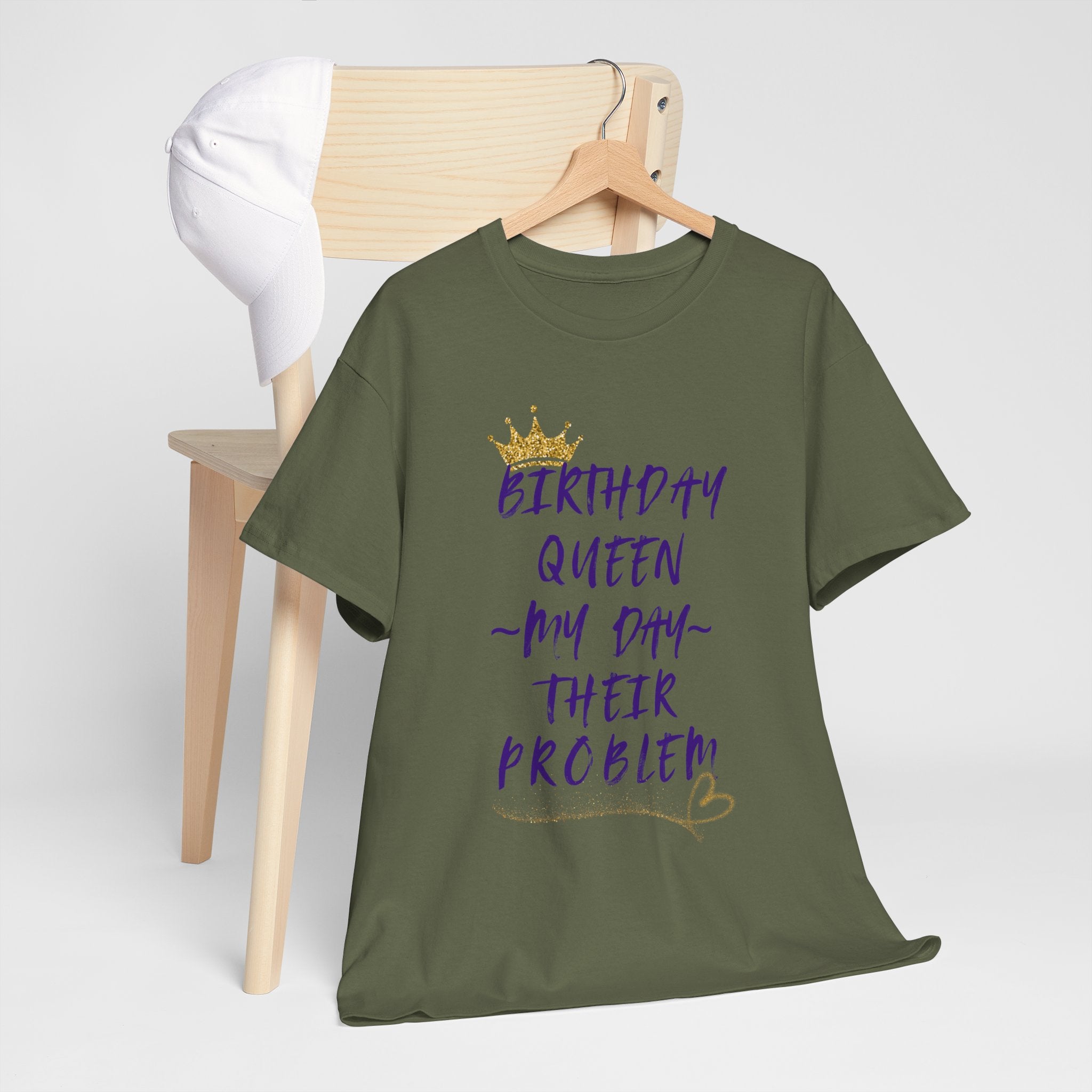Birthday Queen Don't Care Tee — Women's Birthday Party T‑Shirt