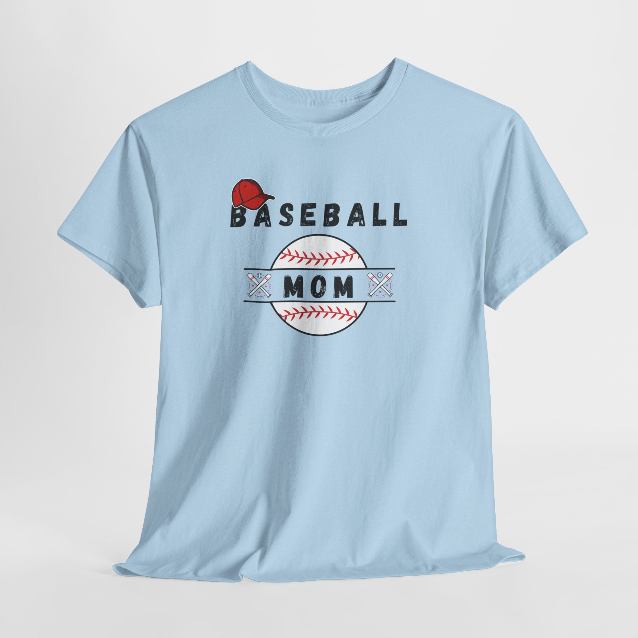 Baseball Mom T-Shirt – Women's Baseball Mom Tee with Stitch Graphic