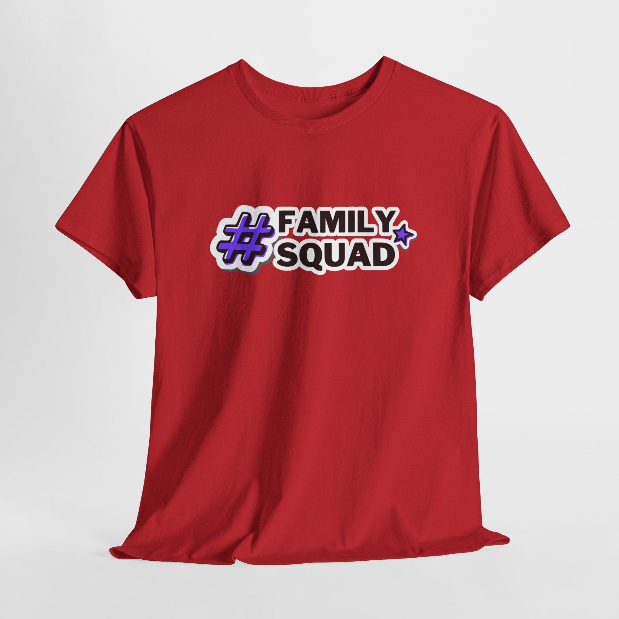 Family Squad T-Shirt — #FamilySquad Graphic Tee for Matching Family Outfits