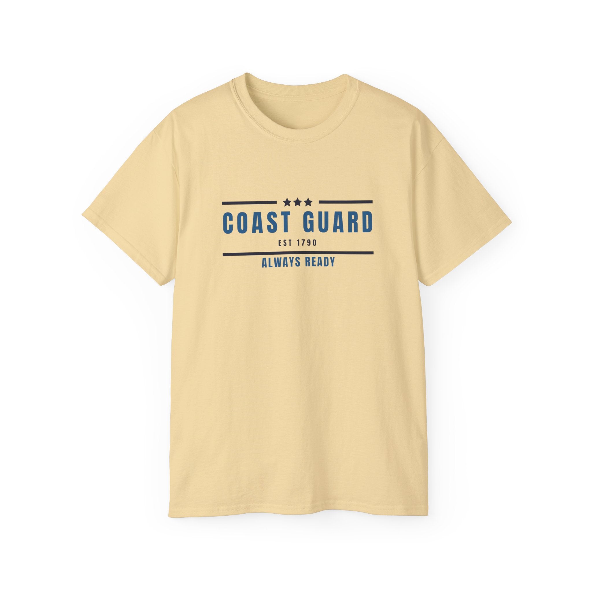 Coast Guard "Always Ready" Tee — Patriotic Military Crew Shirt