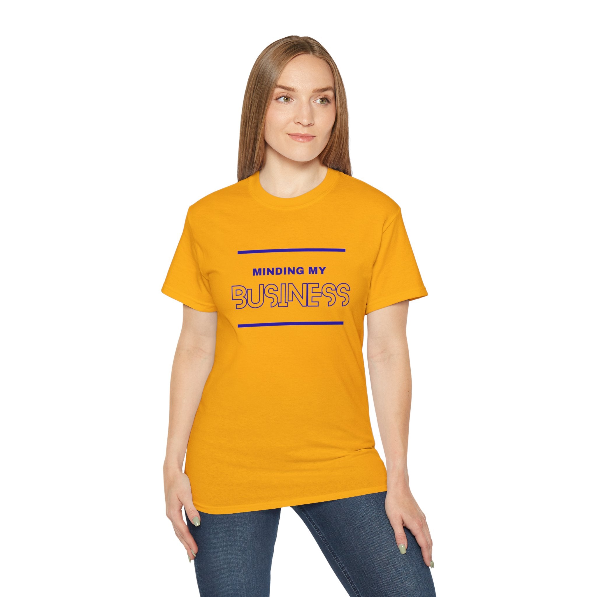 T‑Shirt — "Minding My Business" Minimal Graphic Tee