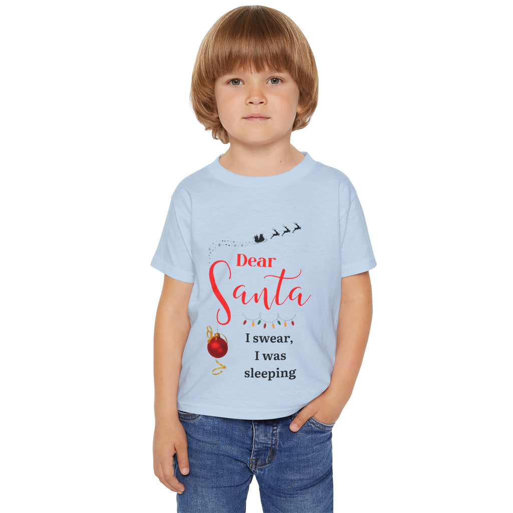 Dear Santa, I swear I was...Toddler T-Shirt, Christmas Kids Tee, Holiday Gift, Cute Toddler Outfit, Festive Family Party Shirt