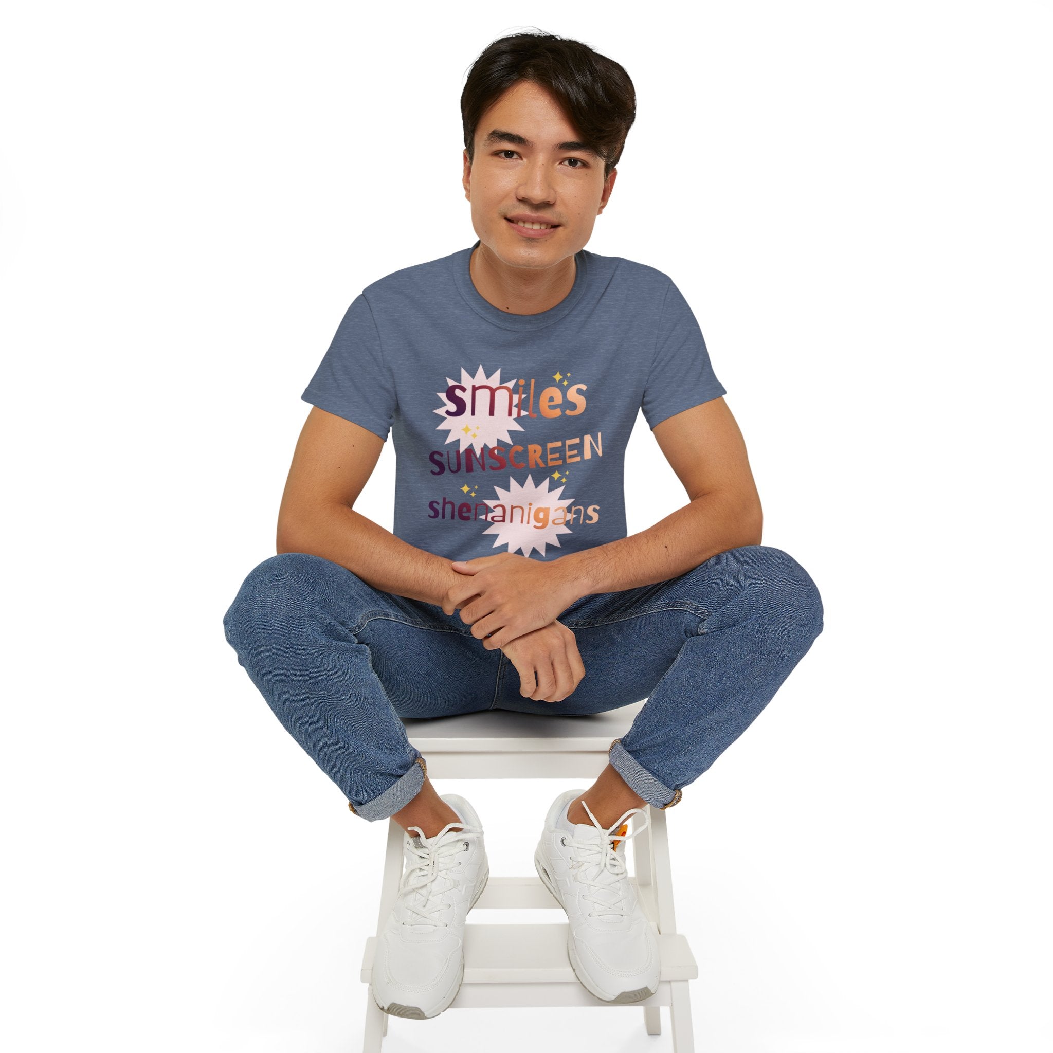 Smiles Sunscreen Shenanigans Tee — Fun Summer Beach Shirt