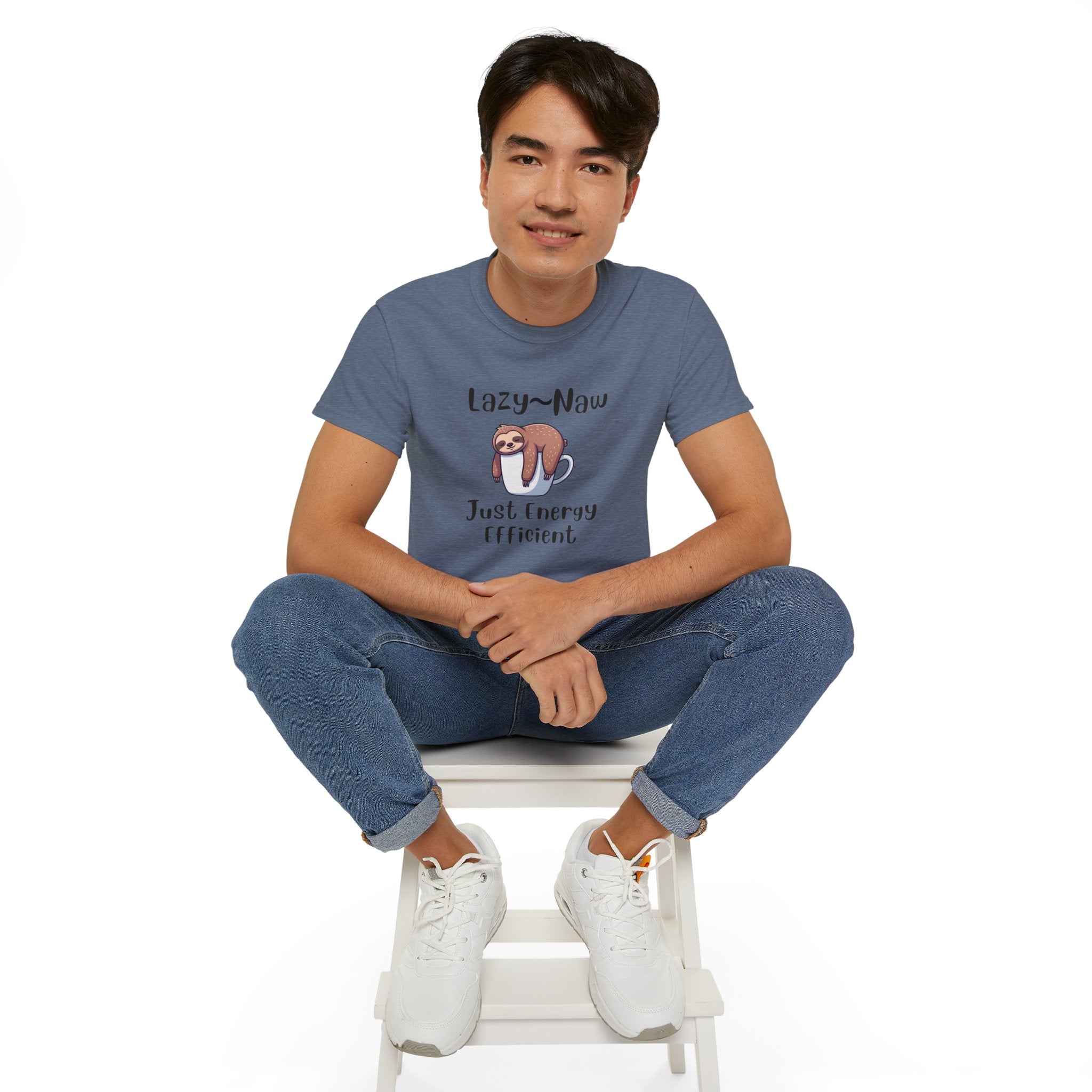 Sloth 'Lazy-Naw — Just Energy Efficient' T-Shirt