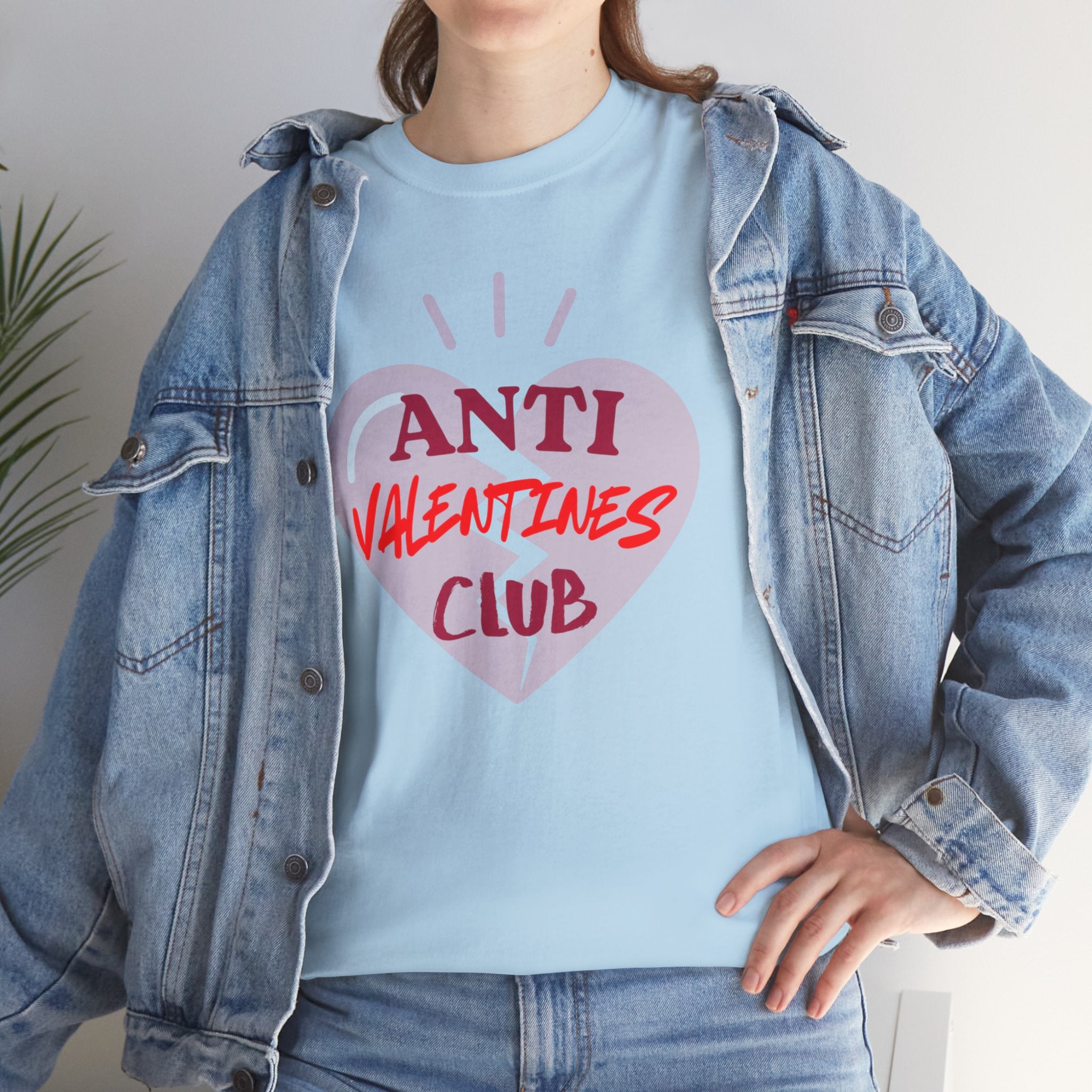 T-Shirt — Anti Valentines Day Club Heart Graphic Tee