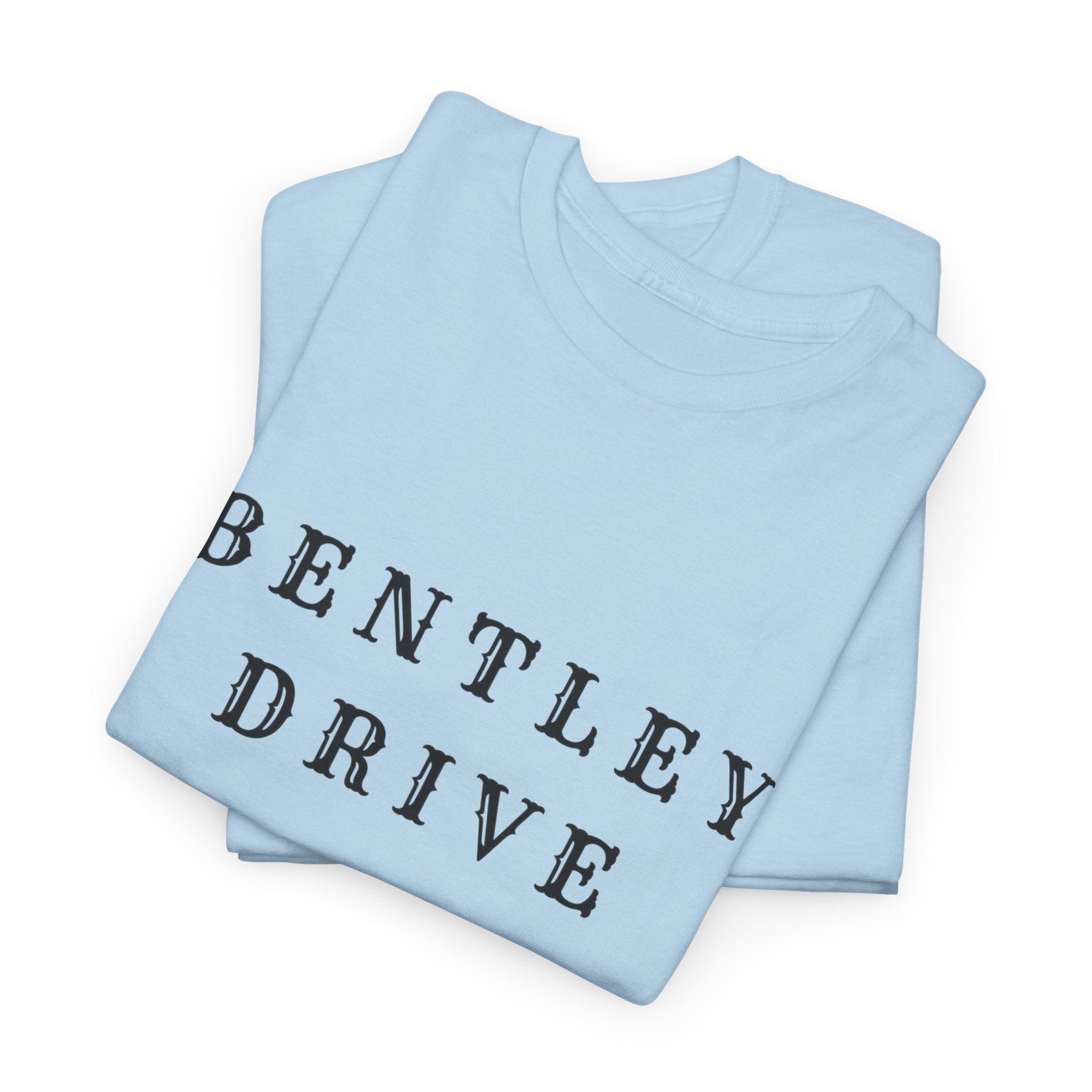 Bentley Drive Tee — Minimal Vintage Script T‑Shirt
