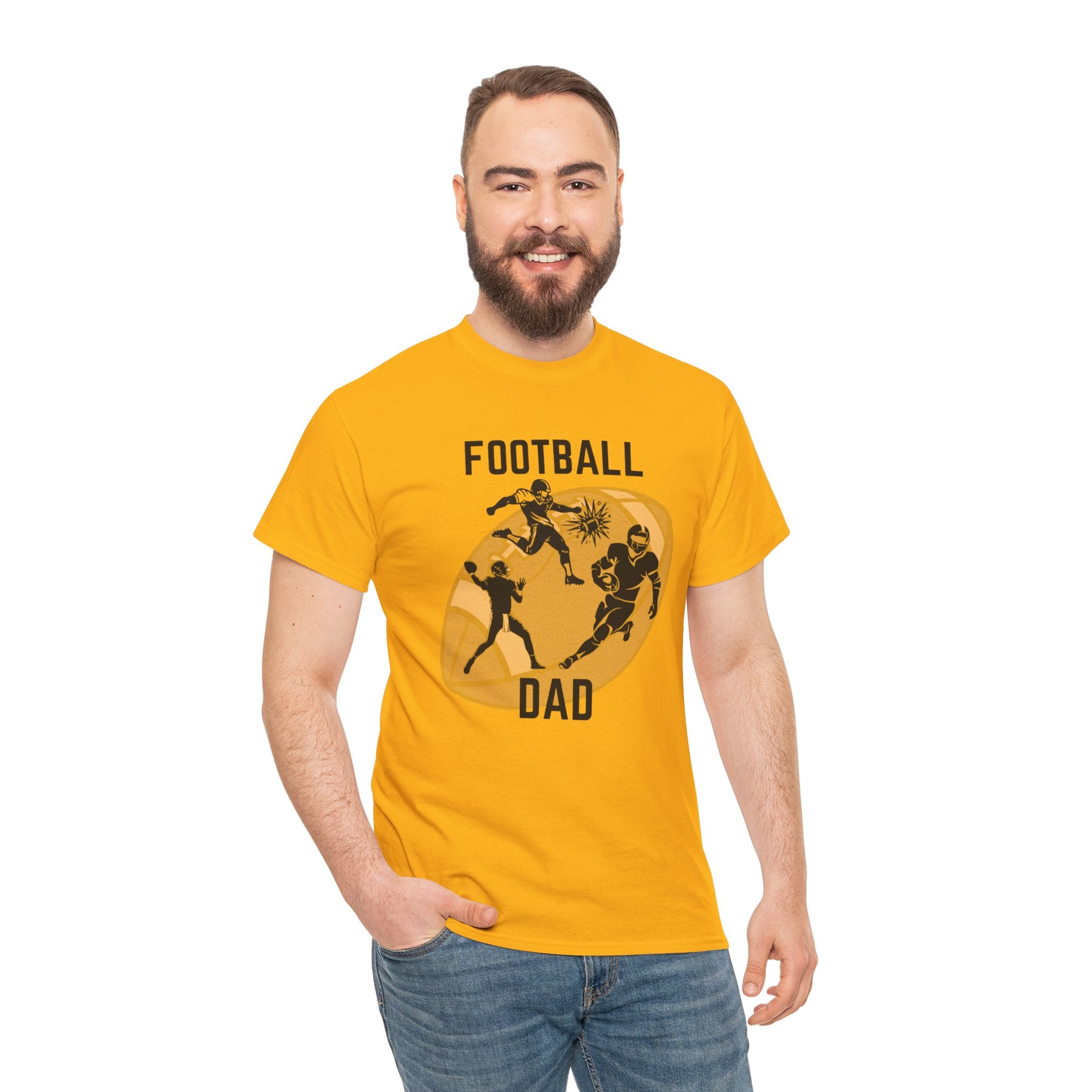 Football Dad T-Shirt – Proud Sideline Tee for Dad