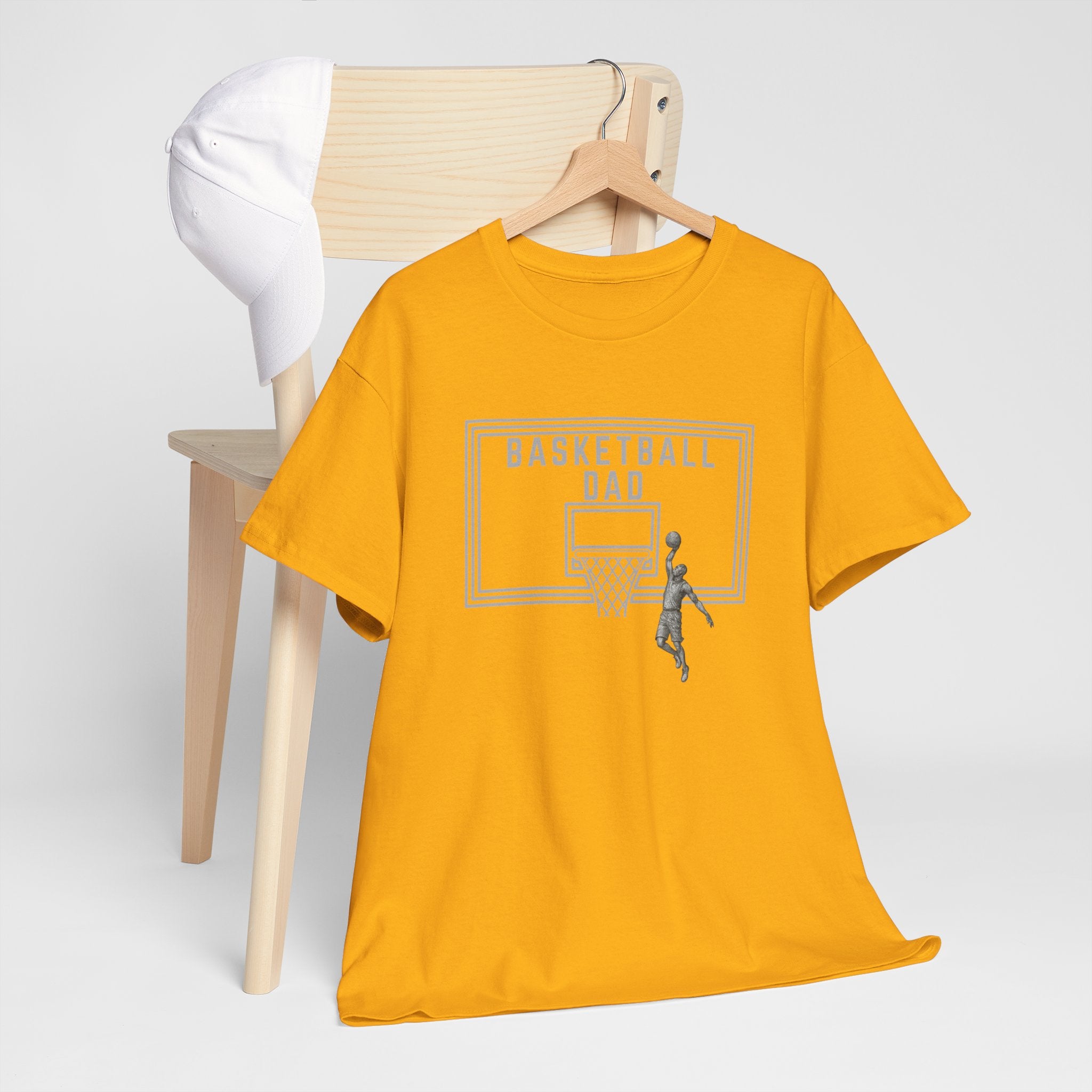Basketball Dad T-Shirt — Basketball Hoop Graphic Tee for Proud Fathers
