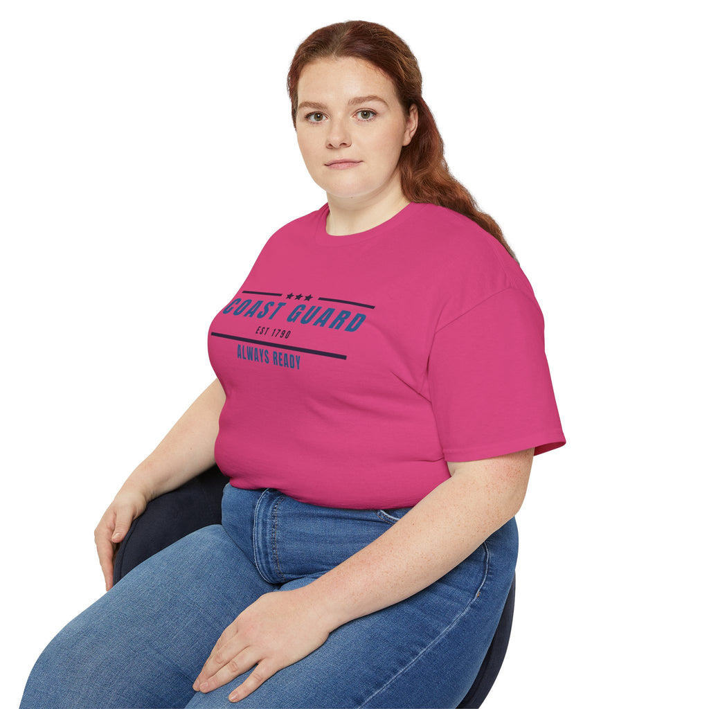 Coast Guard "Always Ready" Tee — Patriotic Military Crew Shirt
