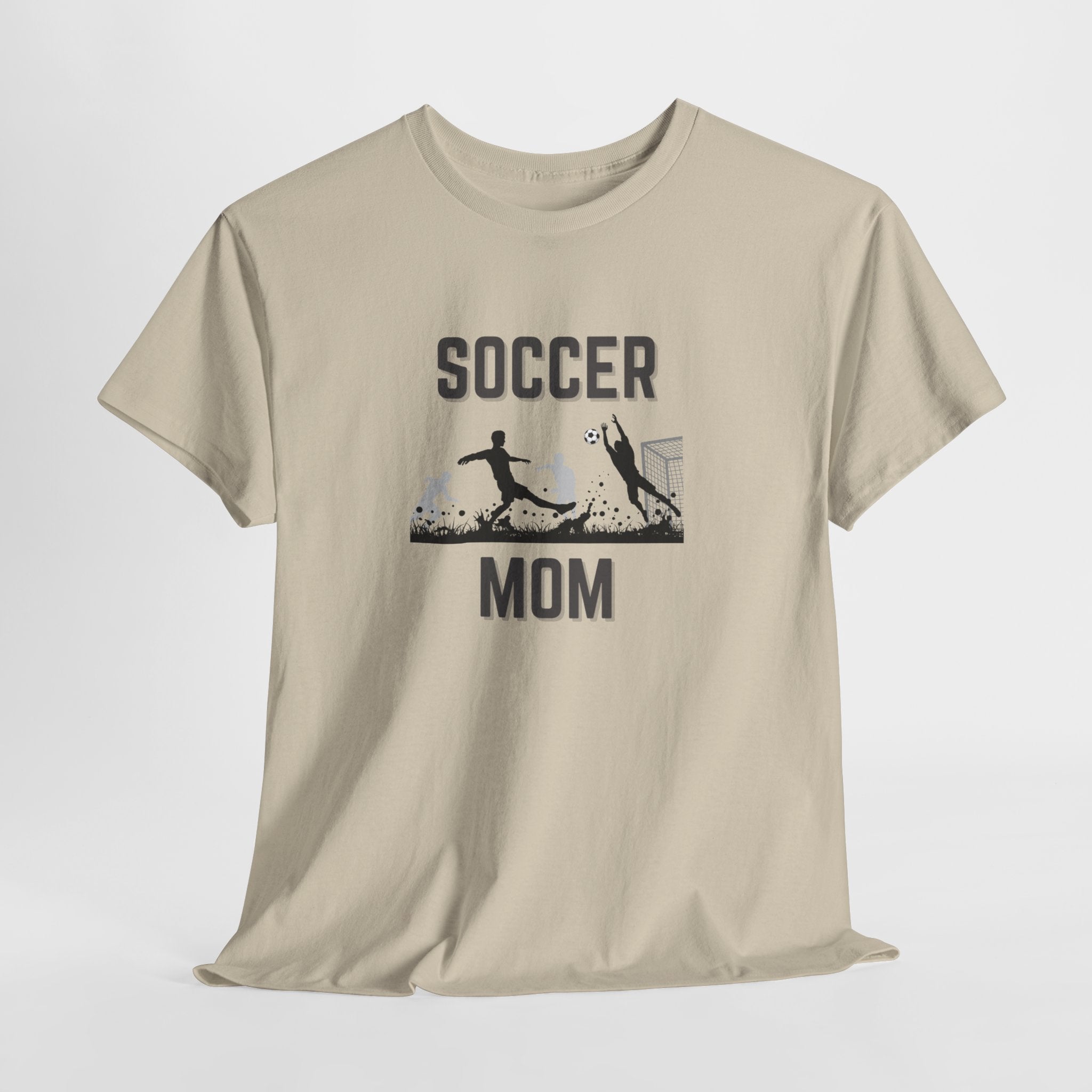 Soccer Mom T-Shirt - Graphic Soccer Player & Goal Tee for Proud Sports Moms