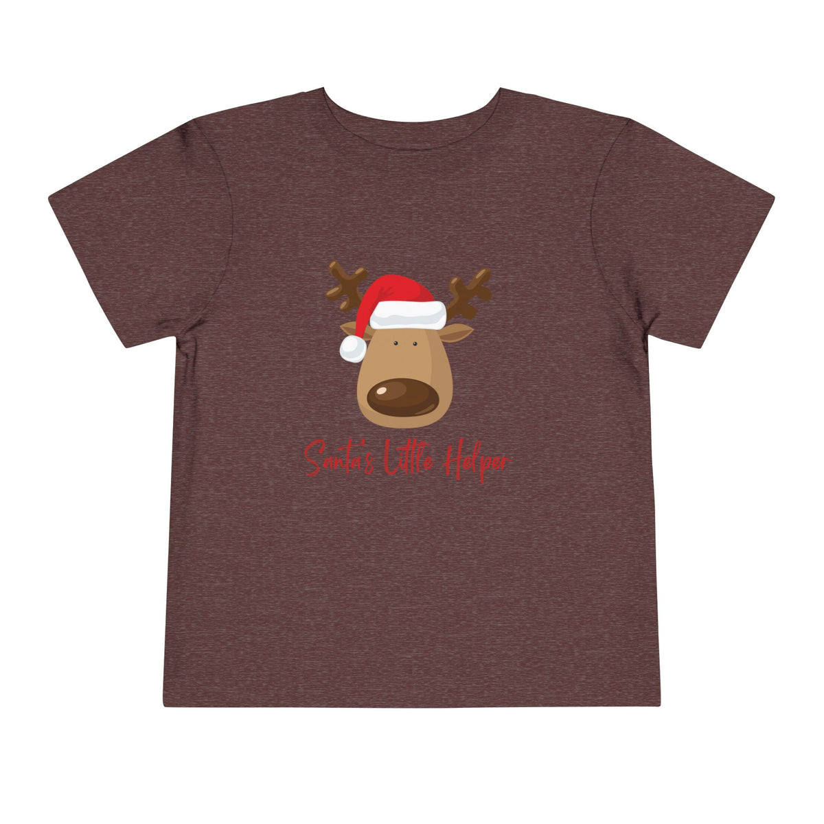 Santa’s Little Helper Reindeer Toddler Short Sleeve Tee