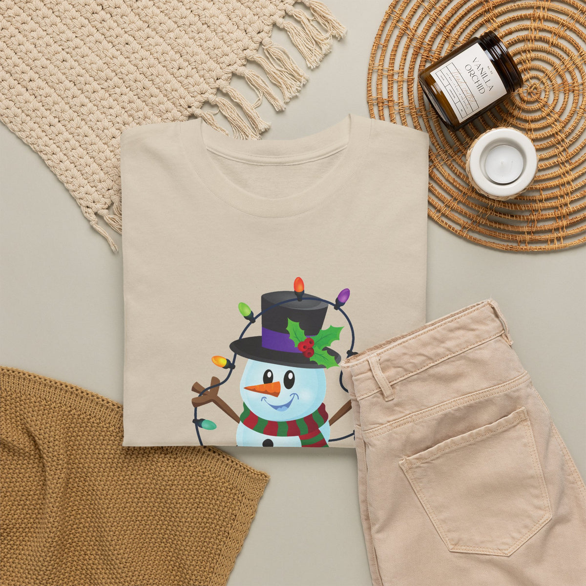 Happy Holidays Snowman Christmas T-Shirt