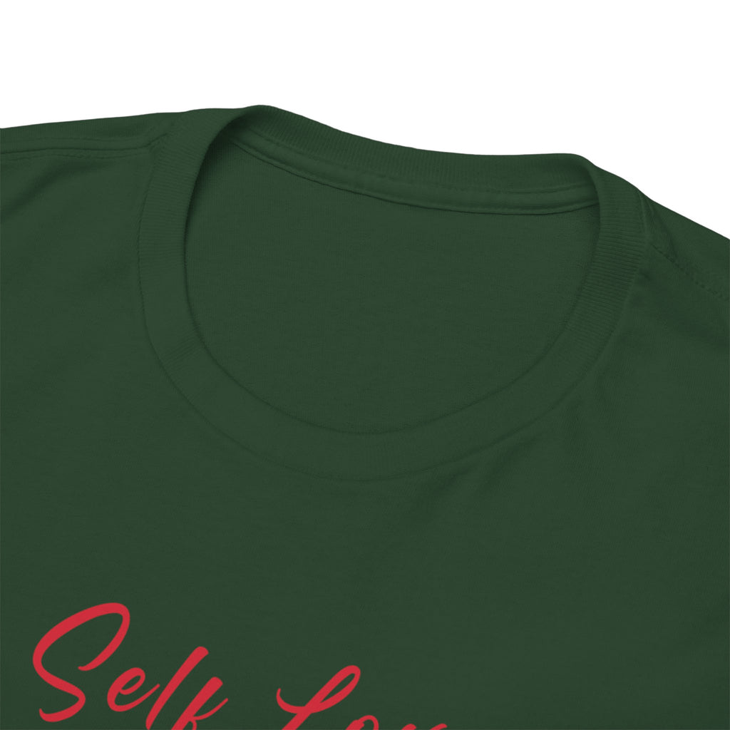 T-Shirt — "Self Love Is The Real Flex" Romantic Couple Graphic Tee