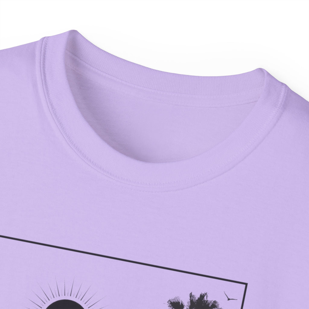 Vacation Loading T‑Shirt — Retro Palm & Sunset Graphic Tee