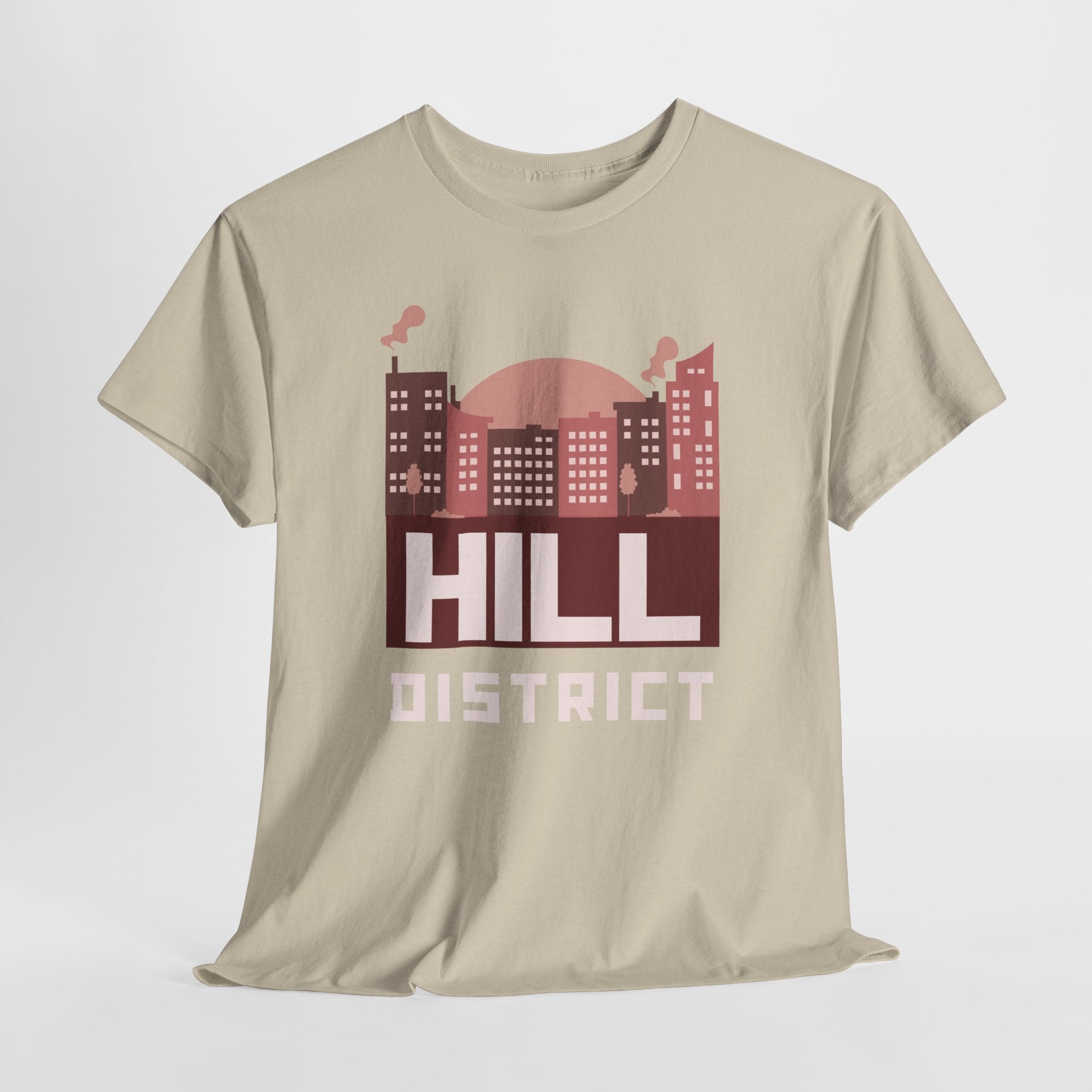 Hill District Cityscape Tee — Retro Neighborhood Skyline T-Shirt