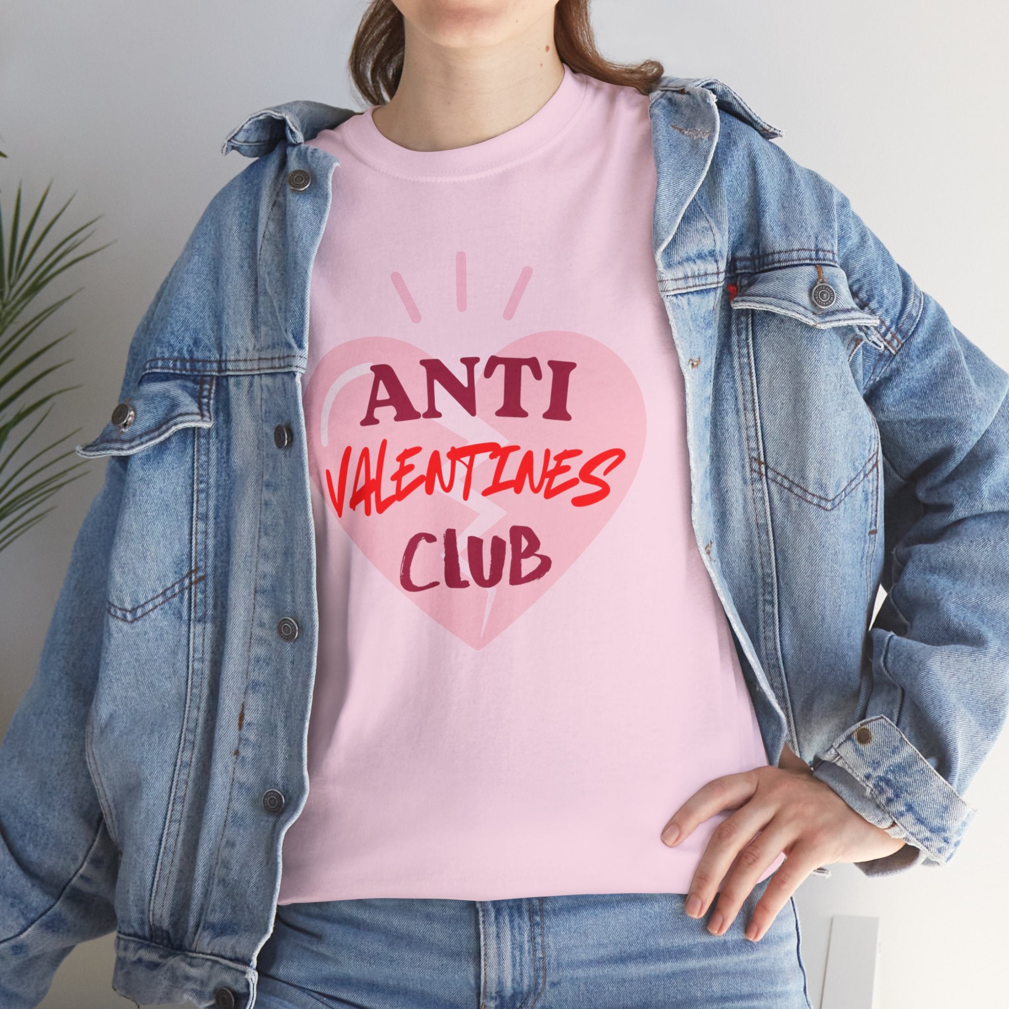 T-Shirt — Anti Valentines Day Club Heart Graphic Tee