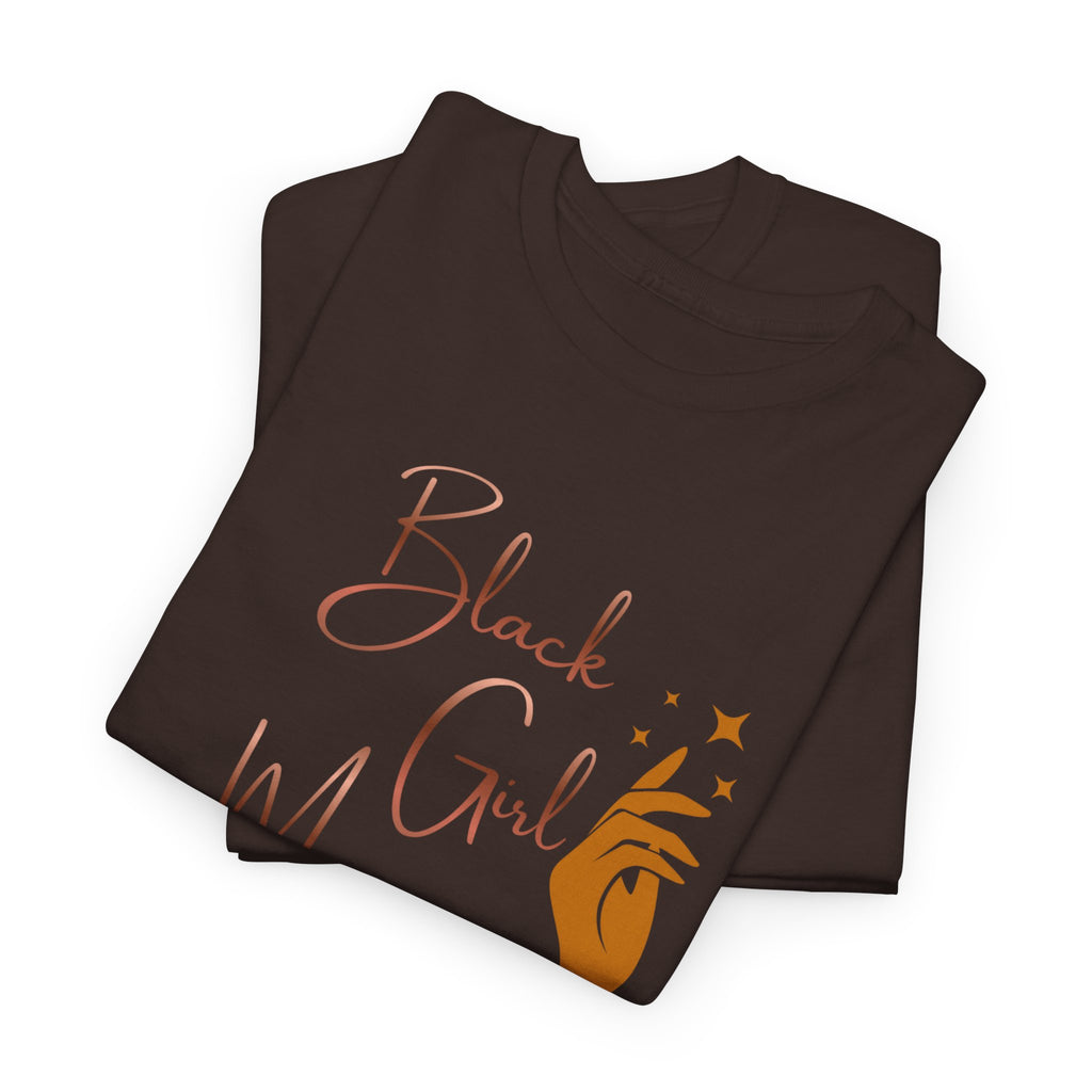 Black Girl Magic T-Shirt — Empowerment Tee with Feminine Illustration
