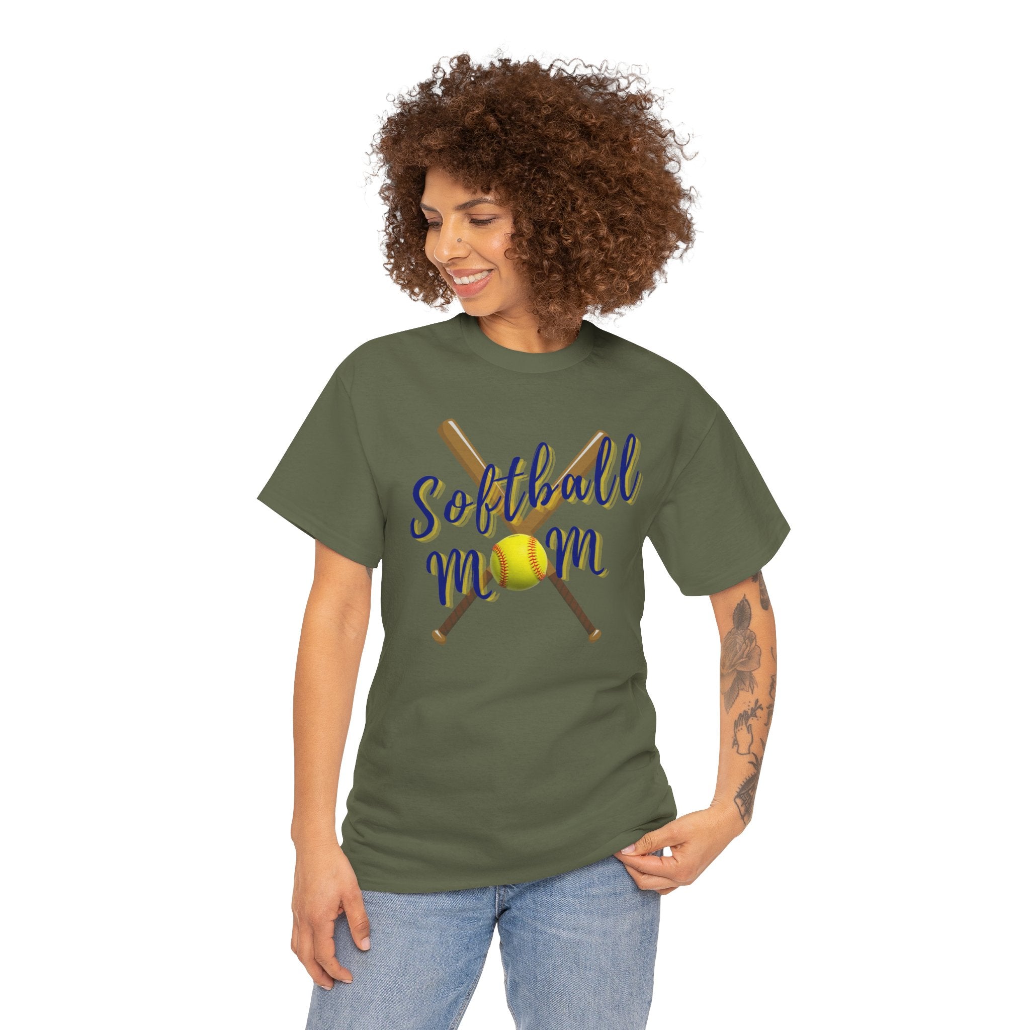 Softball Mom T-Shirt — Bat & Ball Graphic Tee