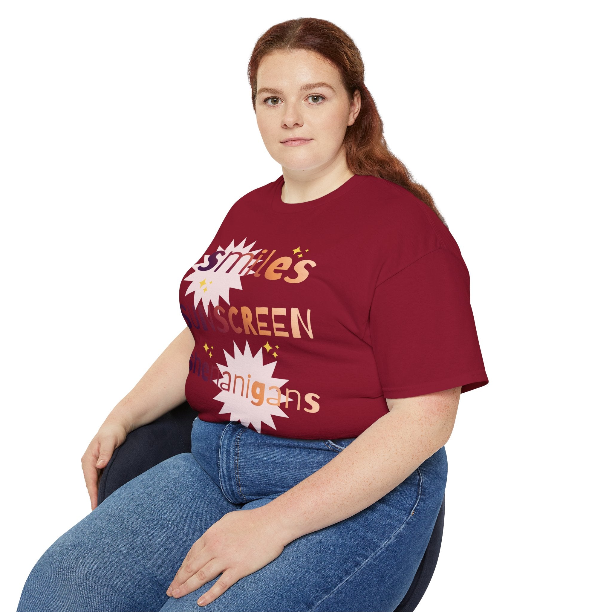 Smiles Sunscreen Shenanigans Tee — Fun Summer Beach Shirt