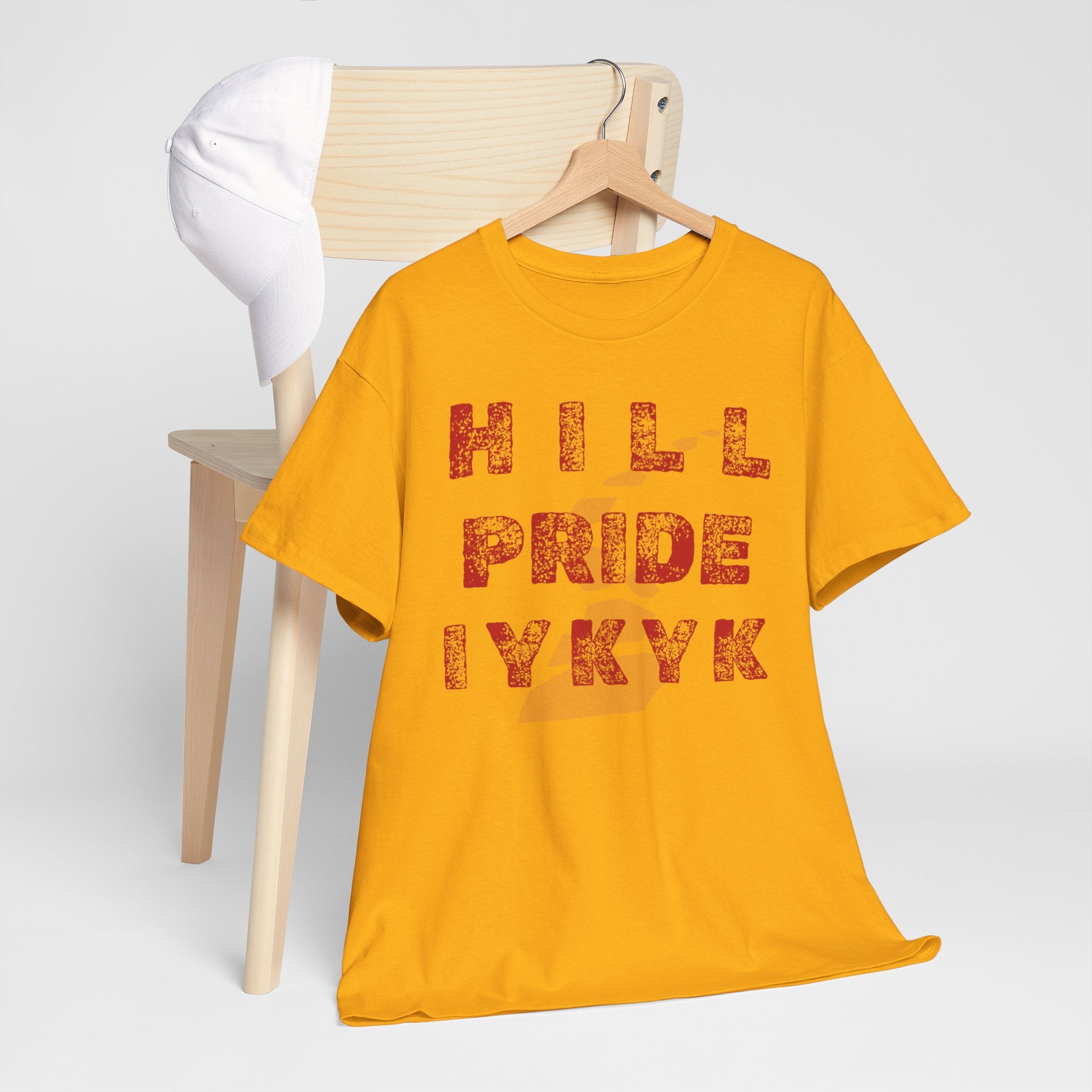 Hill Pride Cobblestone Road Graphic Tee — Red Brick Path Text Design
