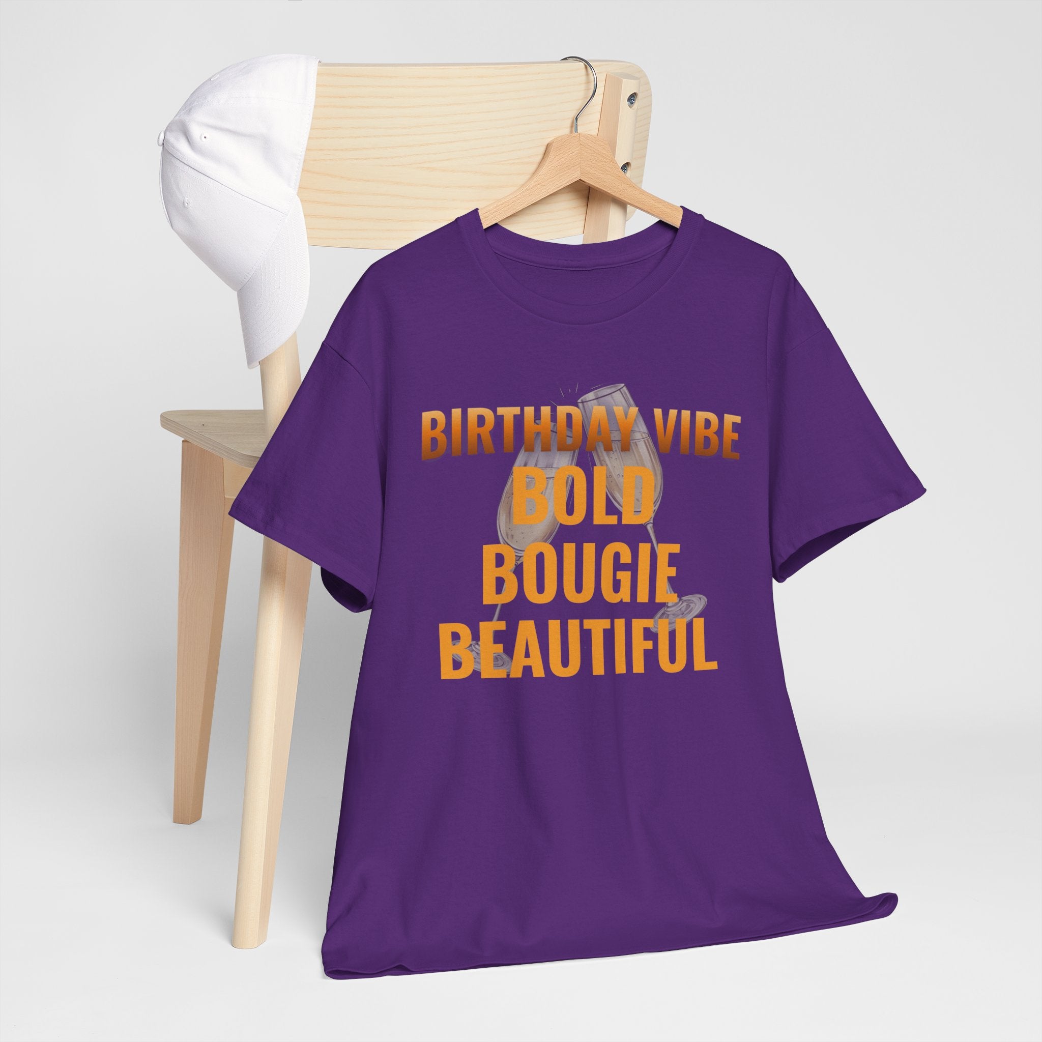 Birthday Vibe Tee — "Bold Bougie Beautiful" Graphic T-Shirt