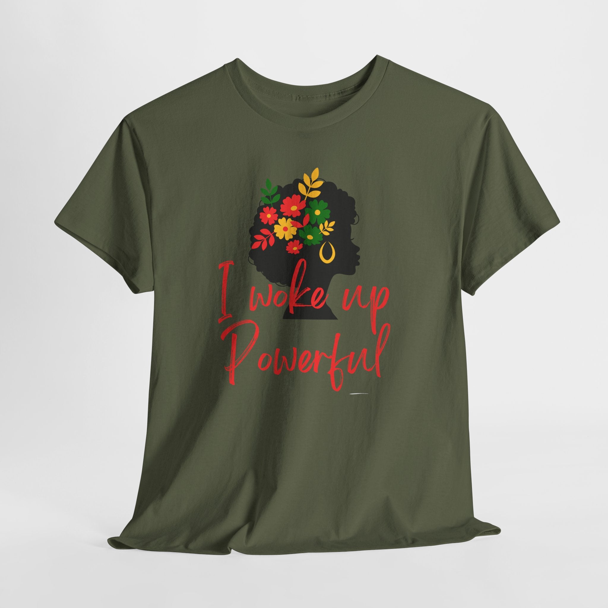I Woke Up Peaceful" Minimal Line Art T-Shirt