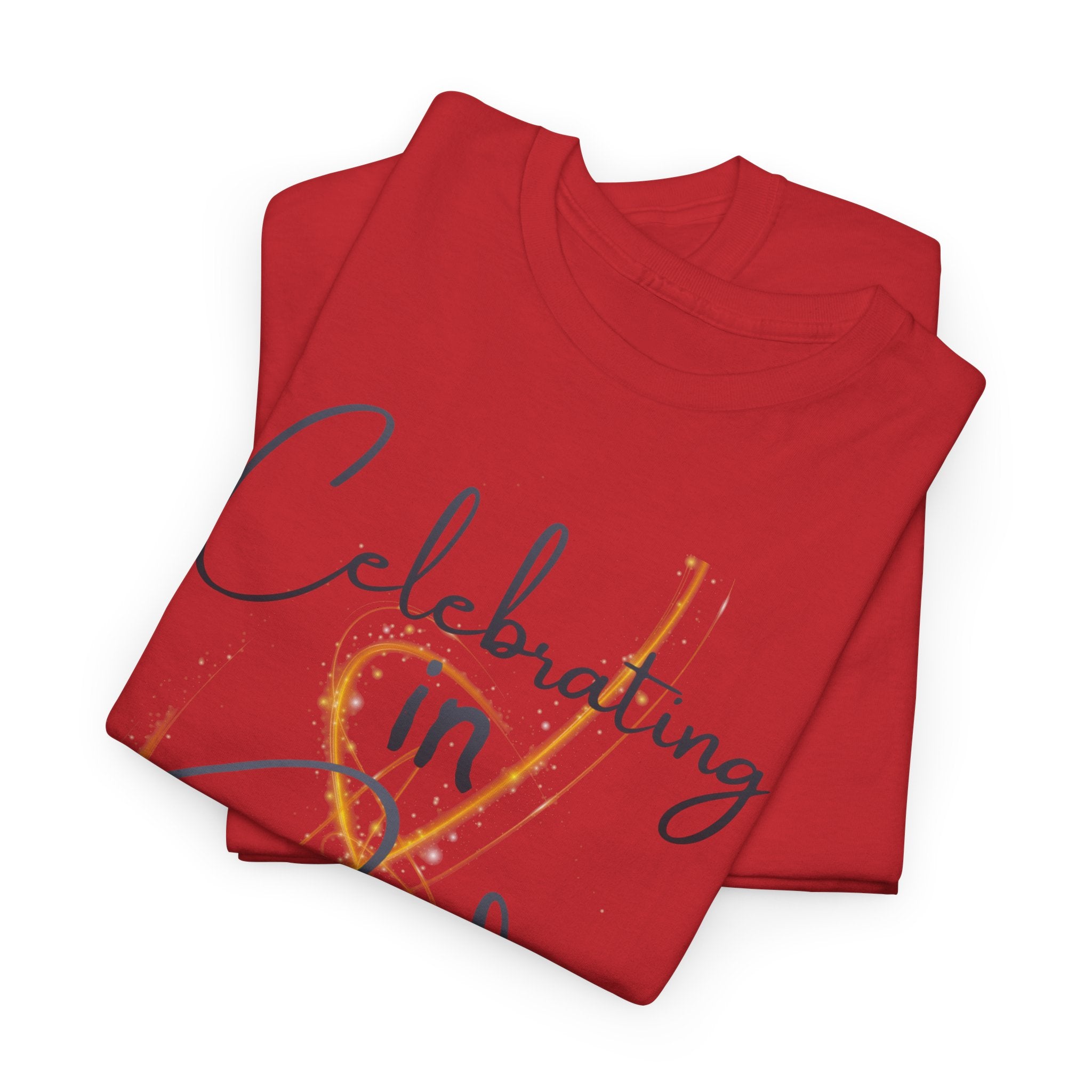 "Celebrating" T-Shirt — Celebratory Graphic Tee