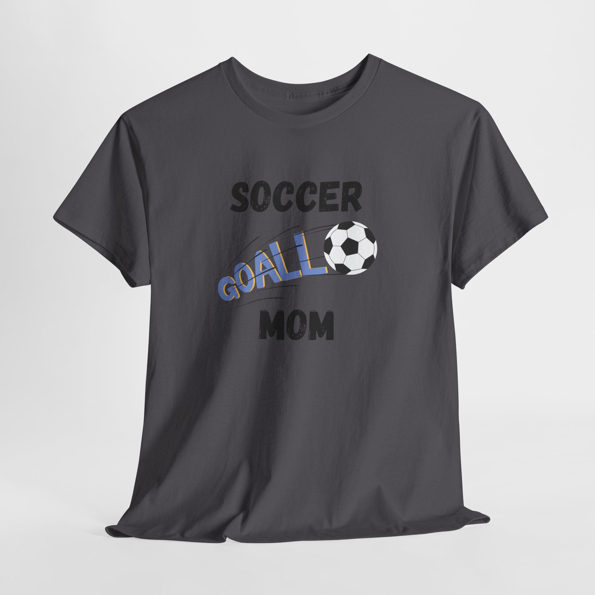 Soccer Mom T‑Shirt — 'Soccer Goal!' Graphic Tee with Soccer Ball
