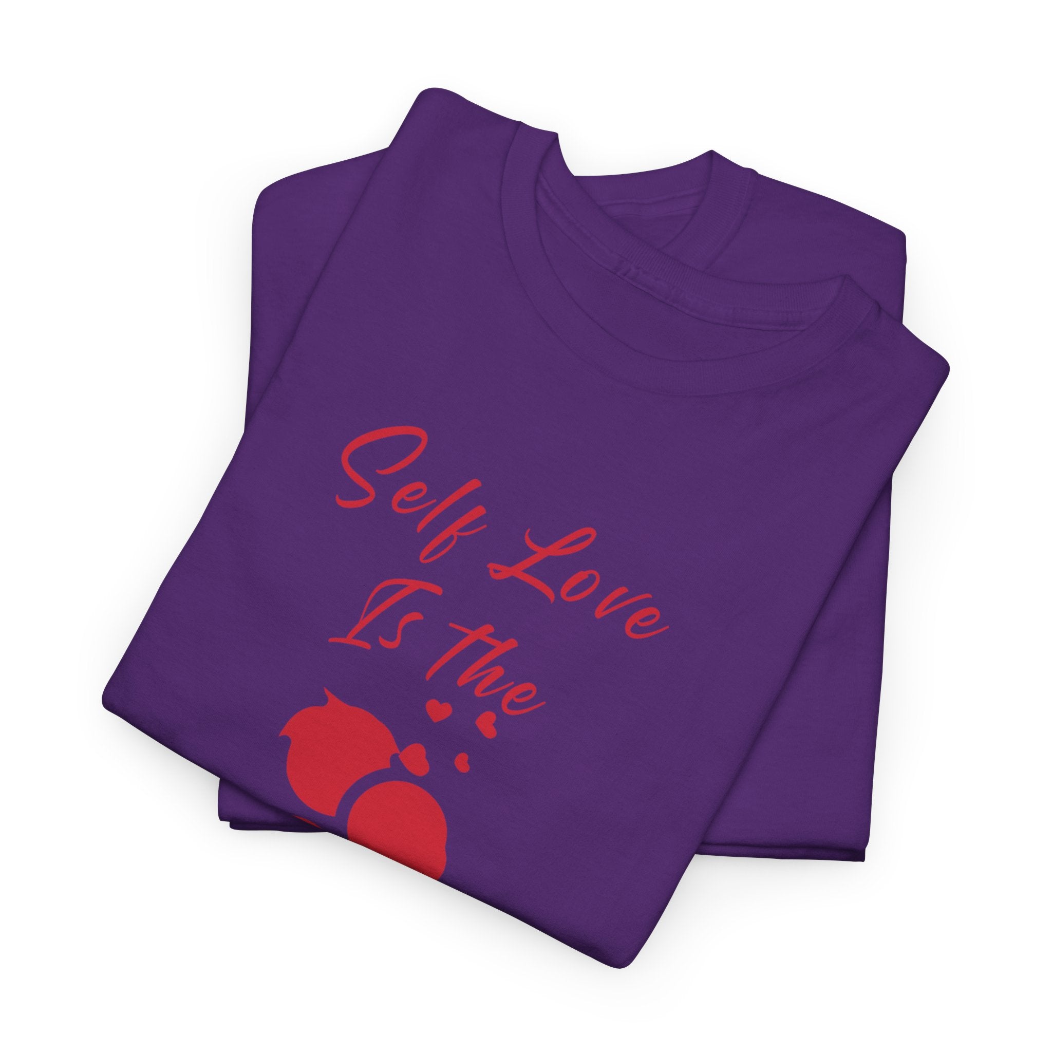 T-Shirt — "Self Love Is The Real Flex" Romantic Couple Graphic Tee