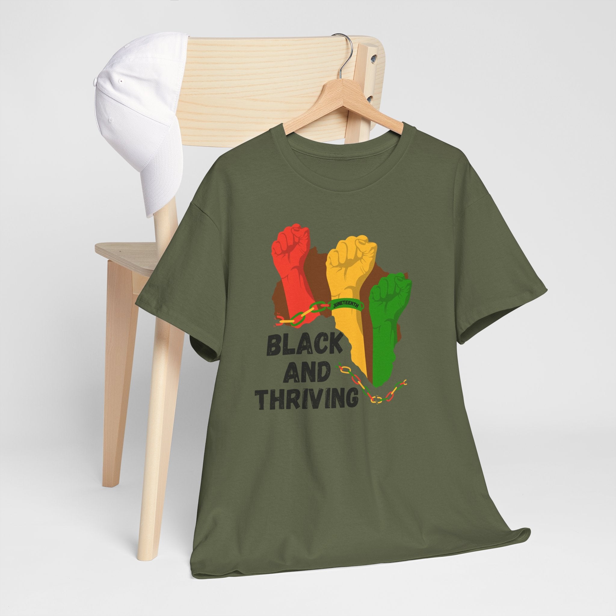 Juneteenth 'Black and Thriving, No Apologies' Tee