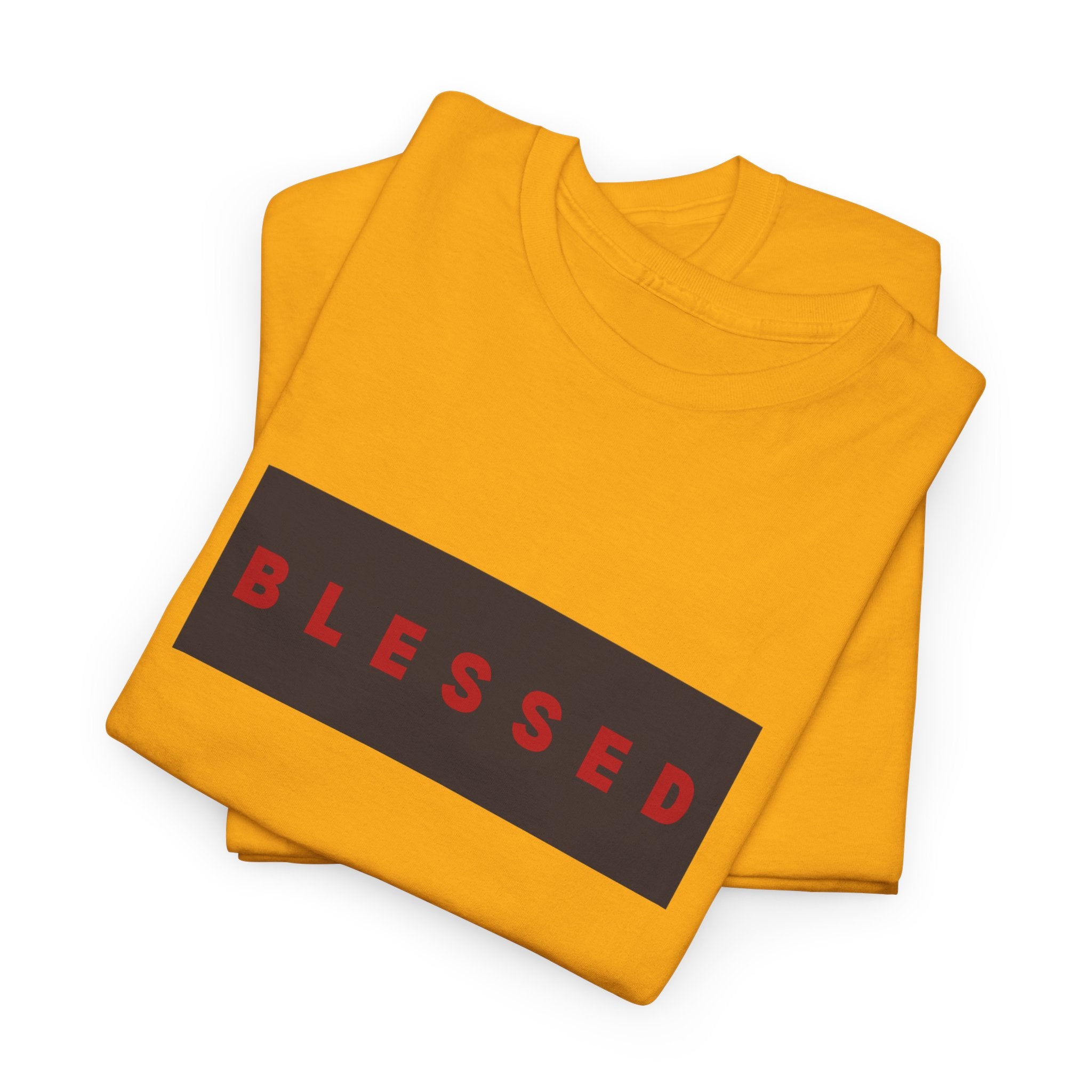 Blessed Box Logo T-Shirt — Minimal Christian Faith Tee
