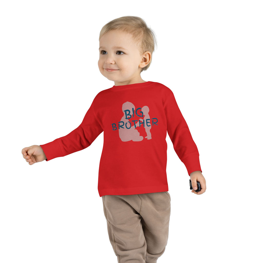 Big Bro Toddler Long Sleeve Tee — Cute Sibling Announcement Shirt