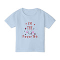 I’m The Favorite Toddler T-Shirt — Cute Heart & Script Baby Tee
